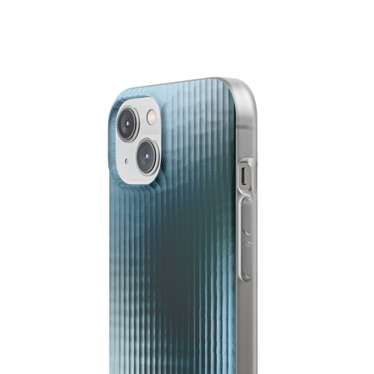 Blue Lite Phone Case for iPhone - Glacial Reeded Glass