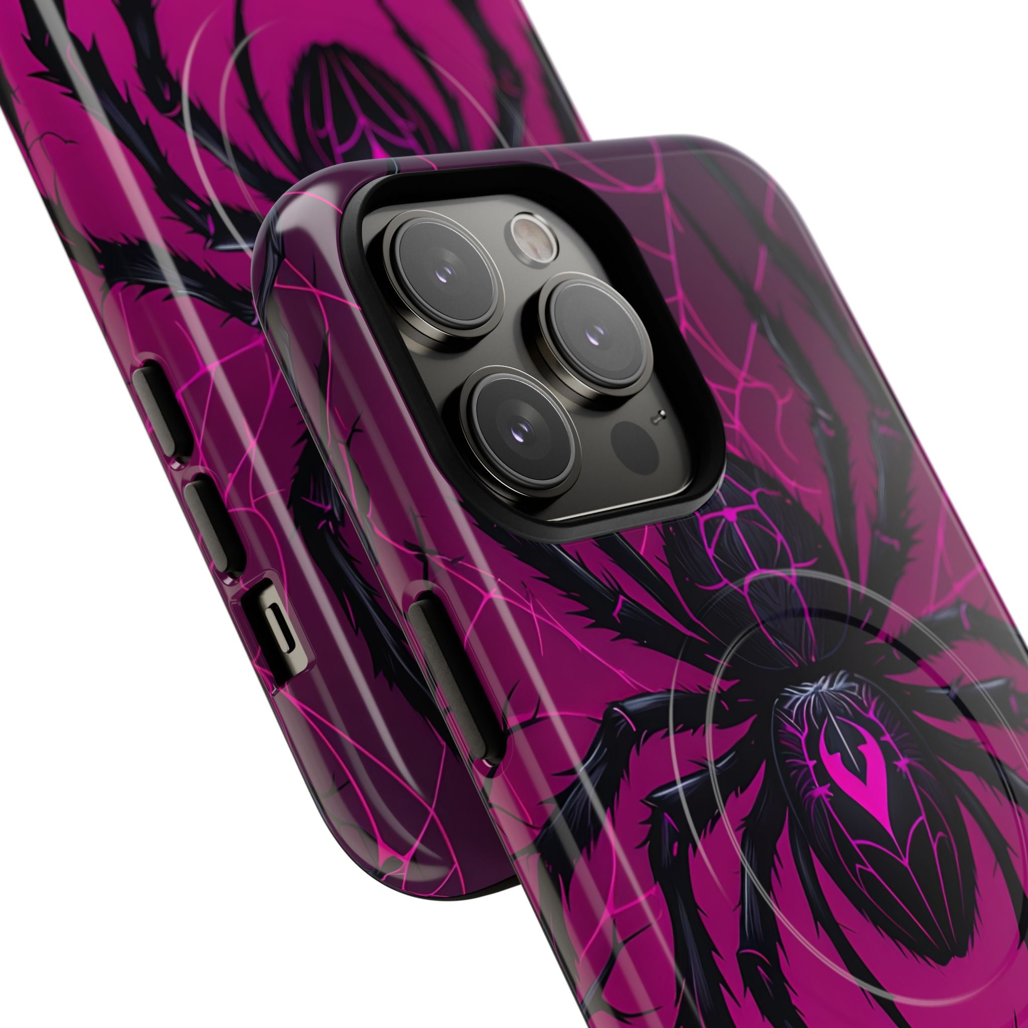 Obsidian Neon Widow · Tough+ Handyhülle für iPhone · Magsafe
