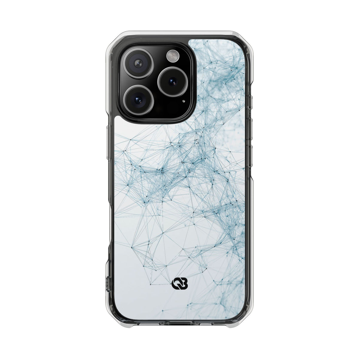 Blue Impact MagSafe Phone Case for iPhone - Glacial Neural Web