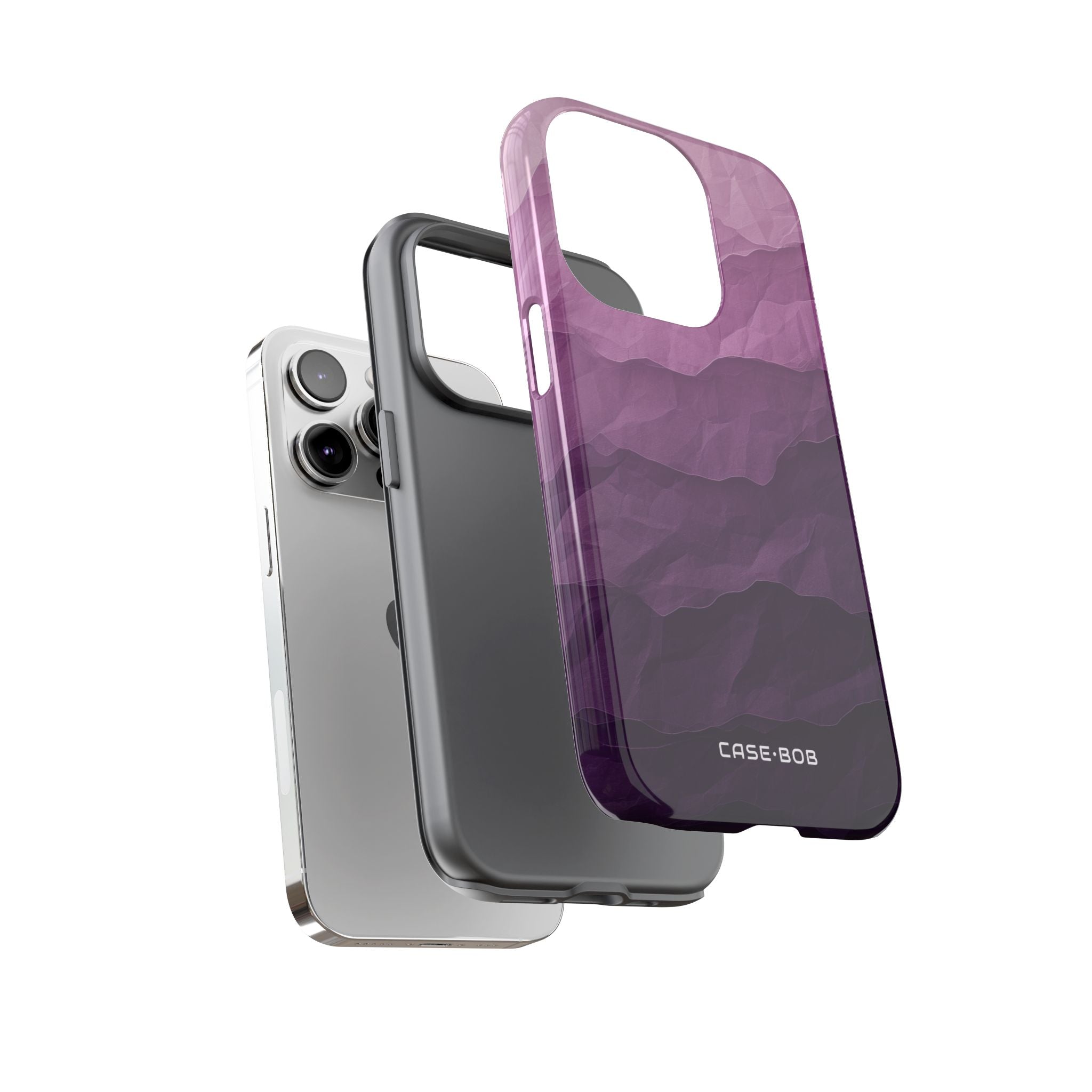 Purple Wave Layers iPhone 14 Pro Case - Tough
