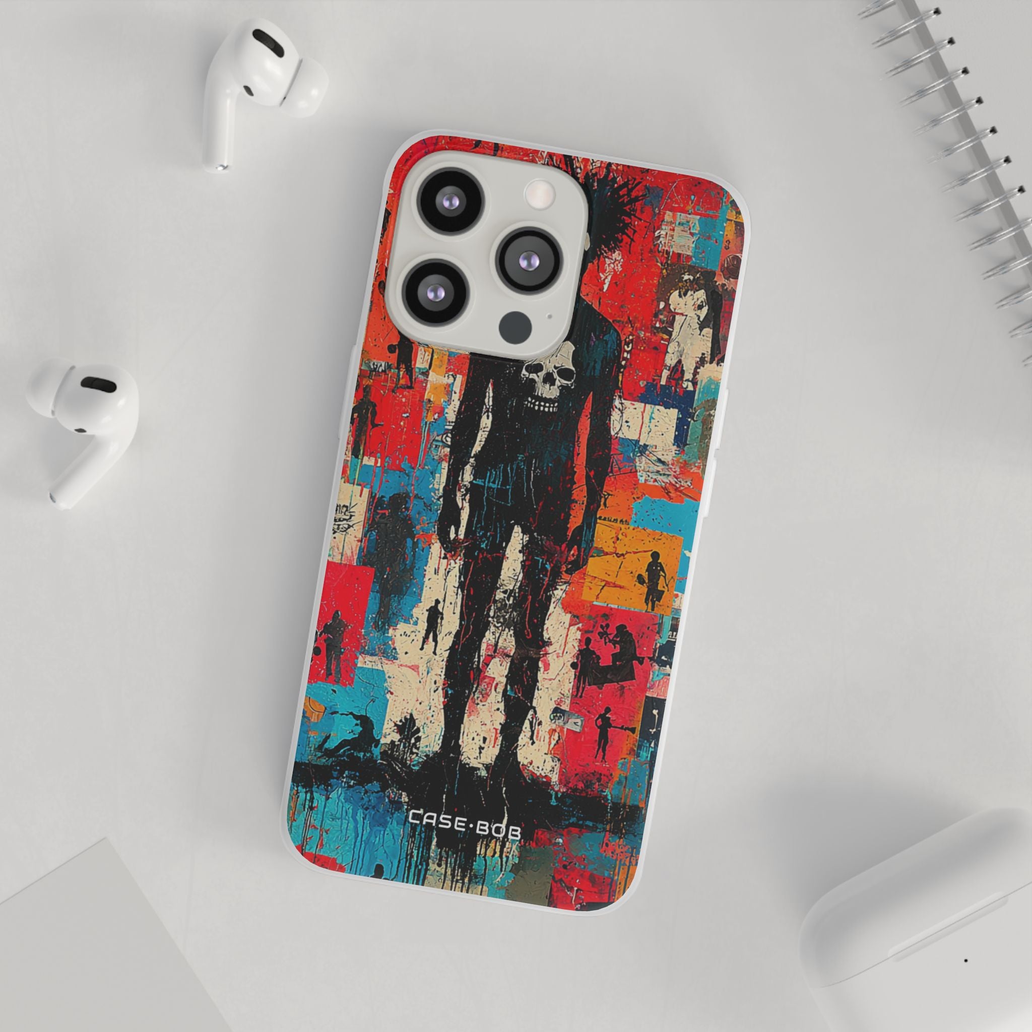 Spiky Skull Silhouette iPhone 13 Pro - Soft