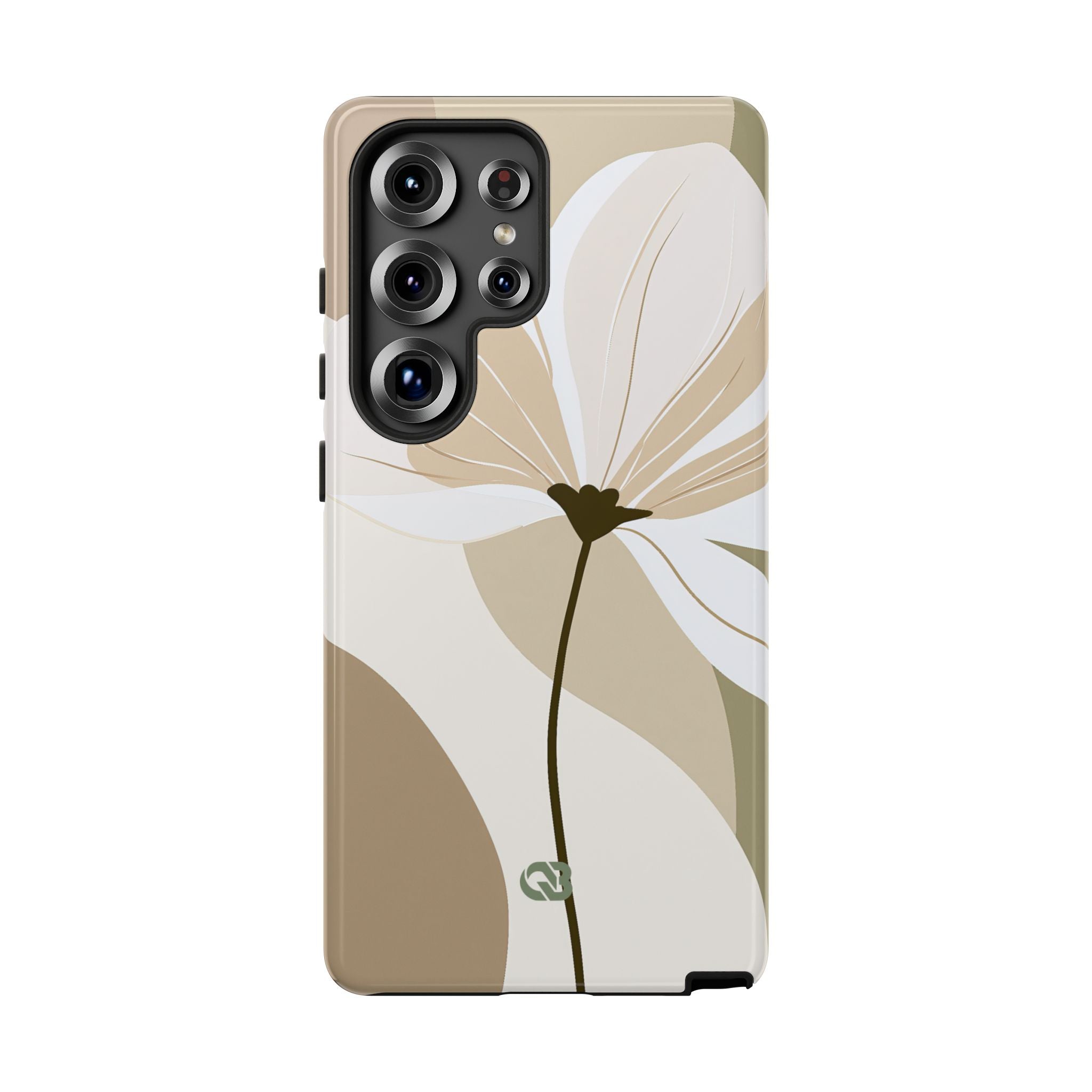 Beige Tough Phone Case for Samsung - Sage Linen Magnolia