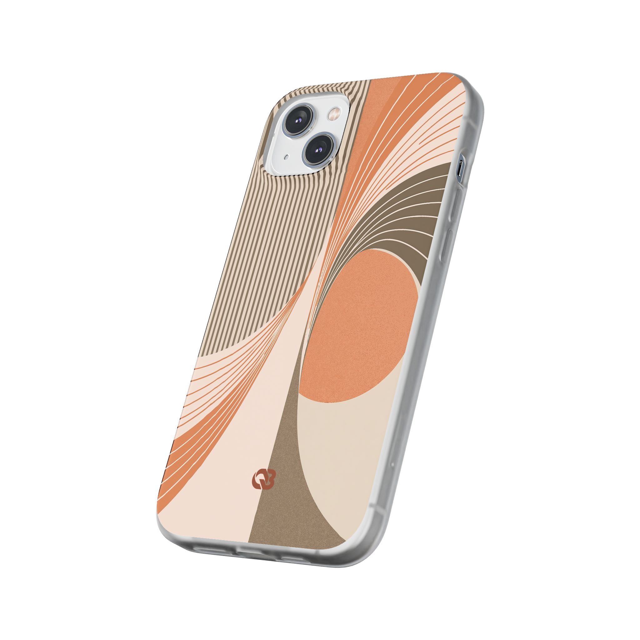 Orange Lite Phone Case for iPhone - Desert Arc Horizon