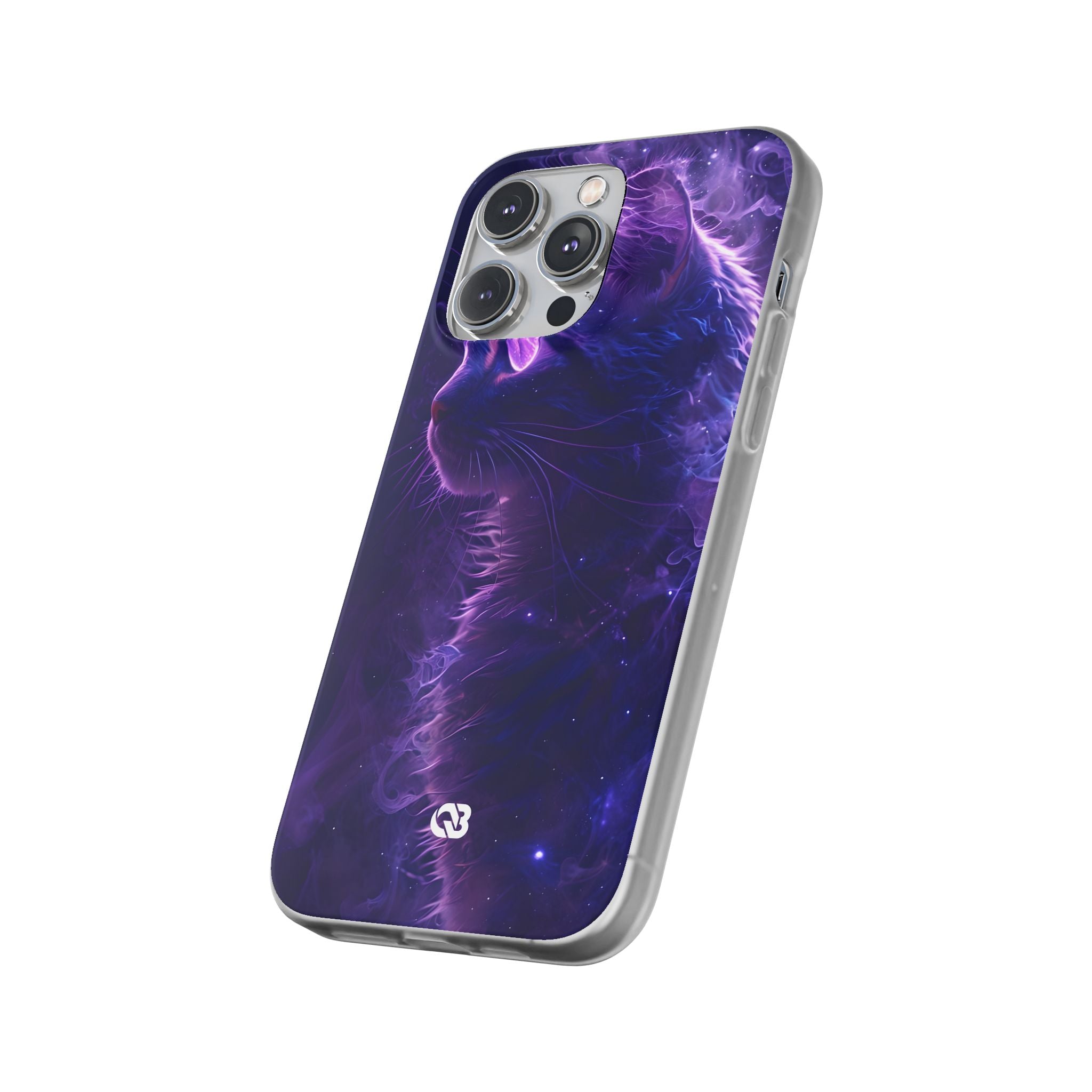 Purple Void Feline · Soft Custodia per iPhone