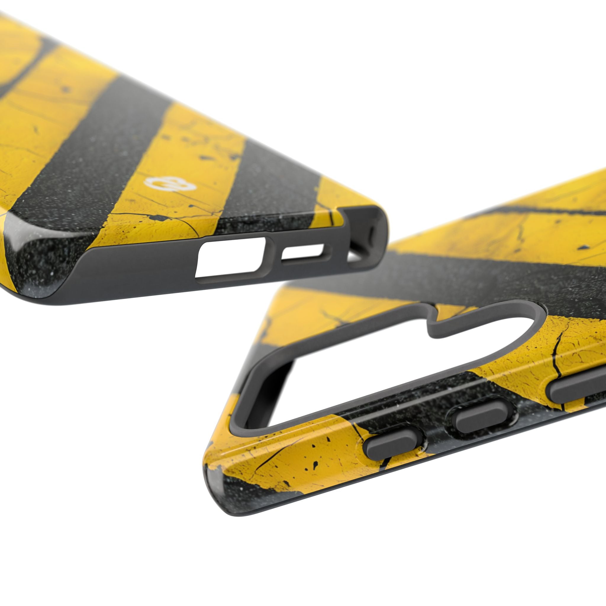 Cracked Hazard Stripes · Tough Handyhülle für Samsung