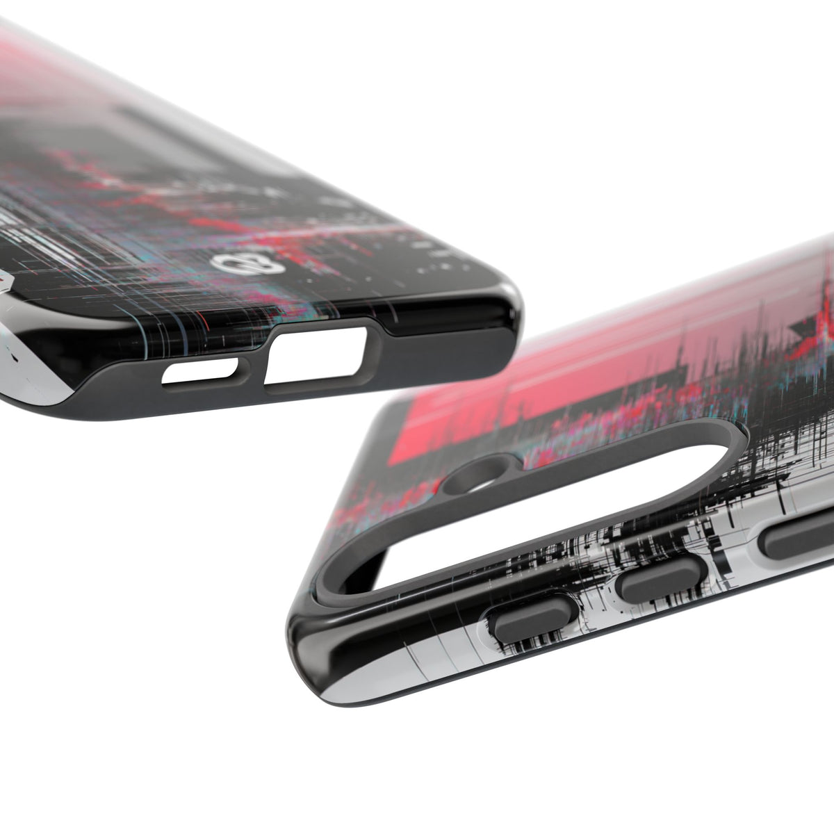 Black Tough Phone Case for Samsung - Crimson Data Leak