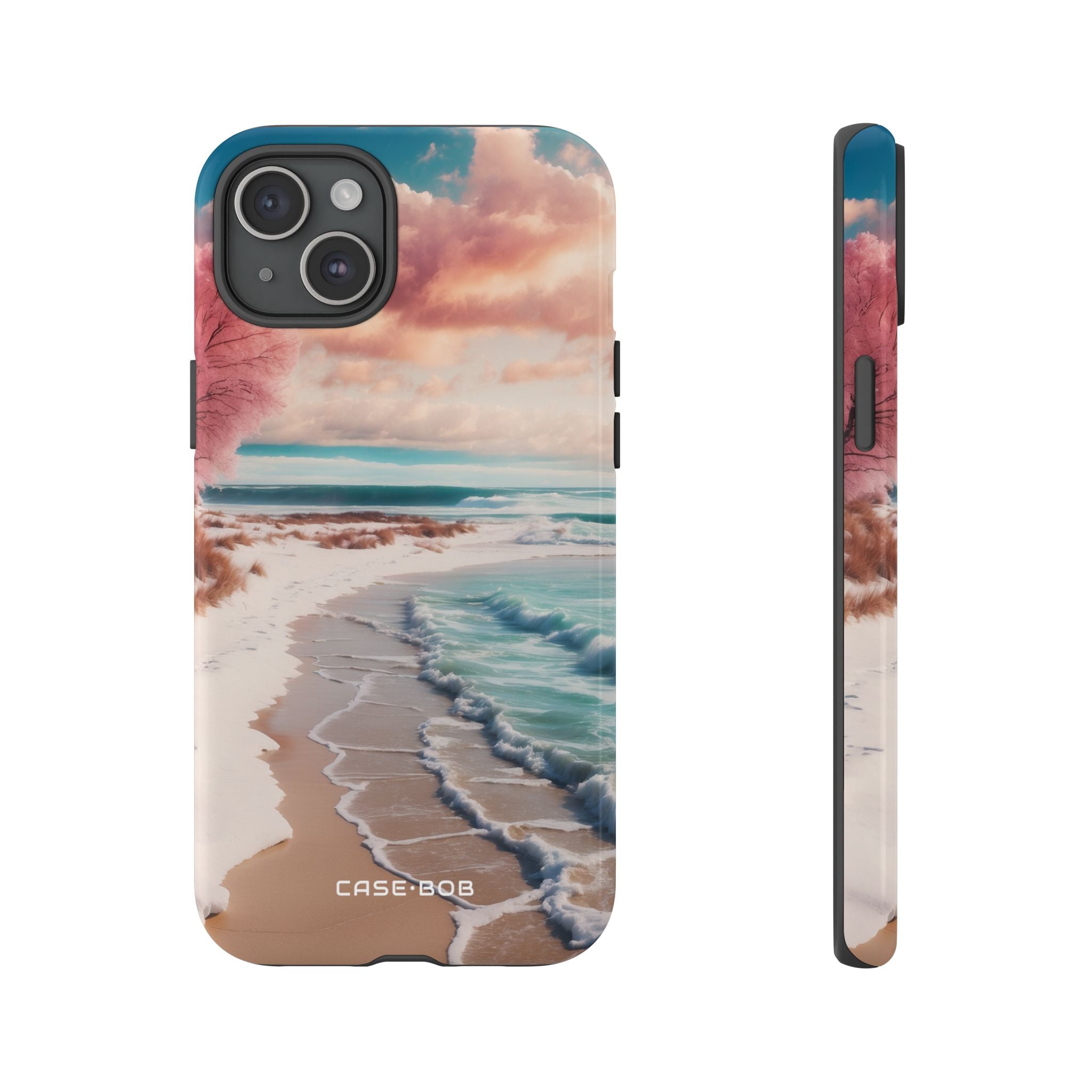 Pink Tree Breeze iPhone 15 Plus Case - Tough