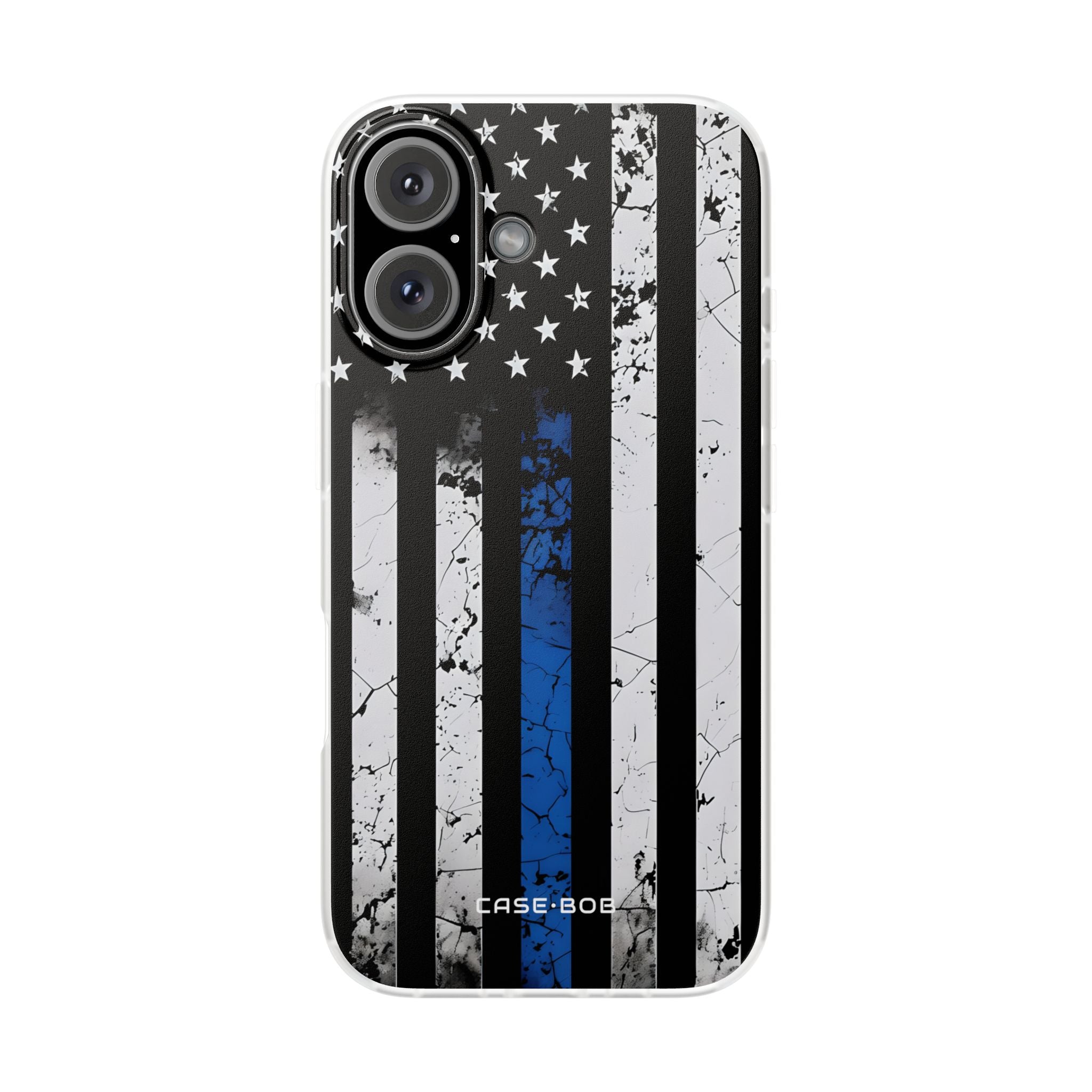 Blue Stripe Flag iPhone 16 Case - Soft