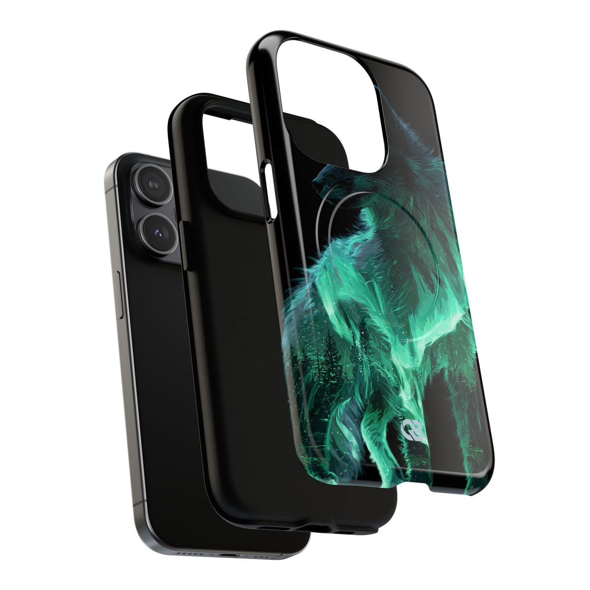 Nordic Aurora Fox · Tough 2.0 Magnetic Phone Case for iPhone · Teal