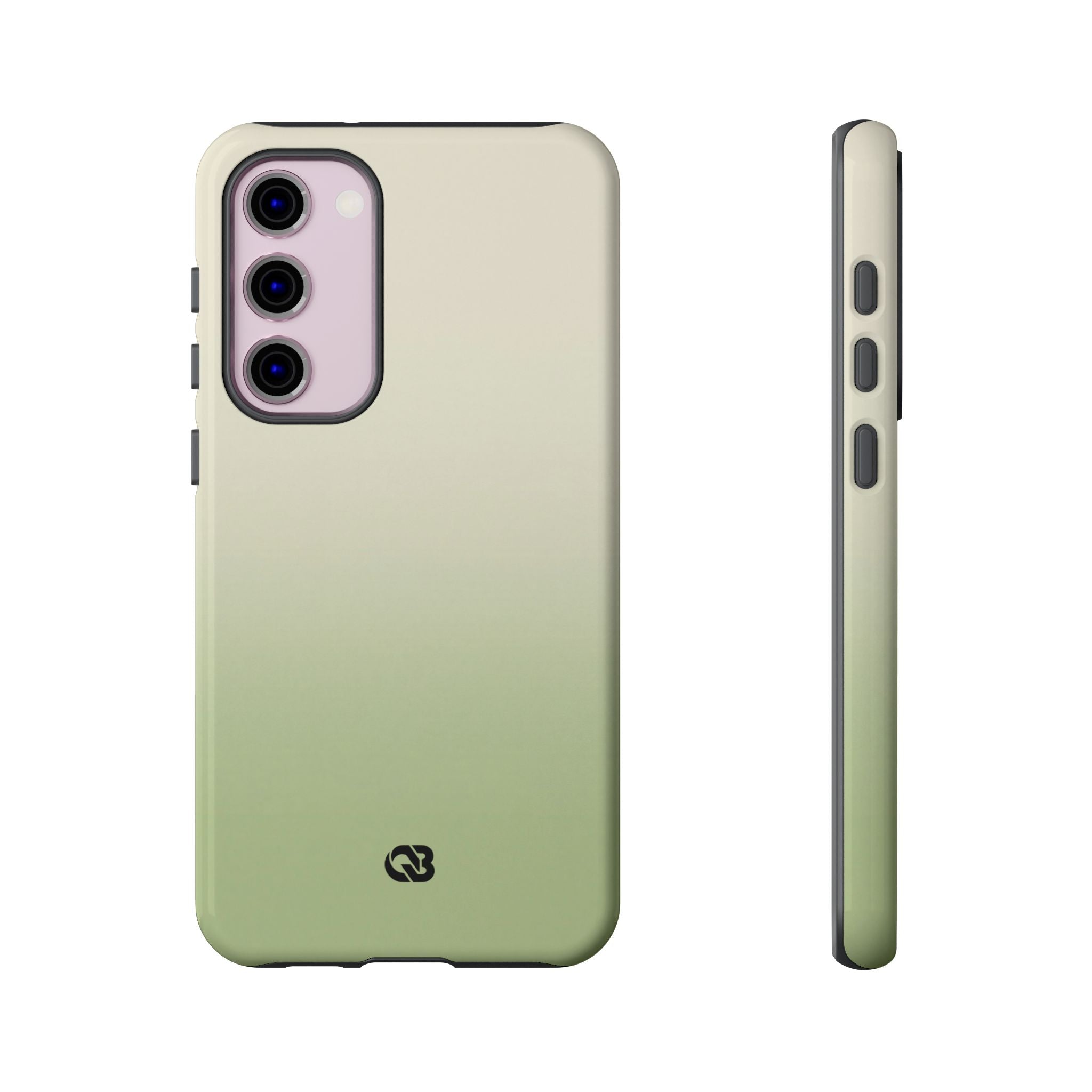 Green Tough Phone Case for Samsung - Bone Sage Fade