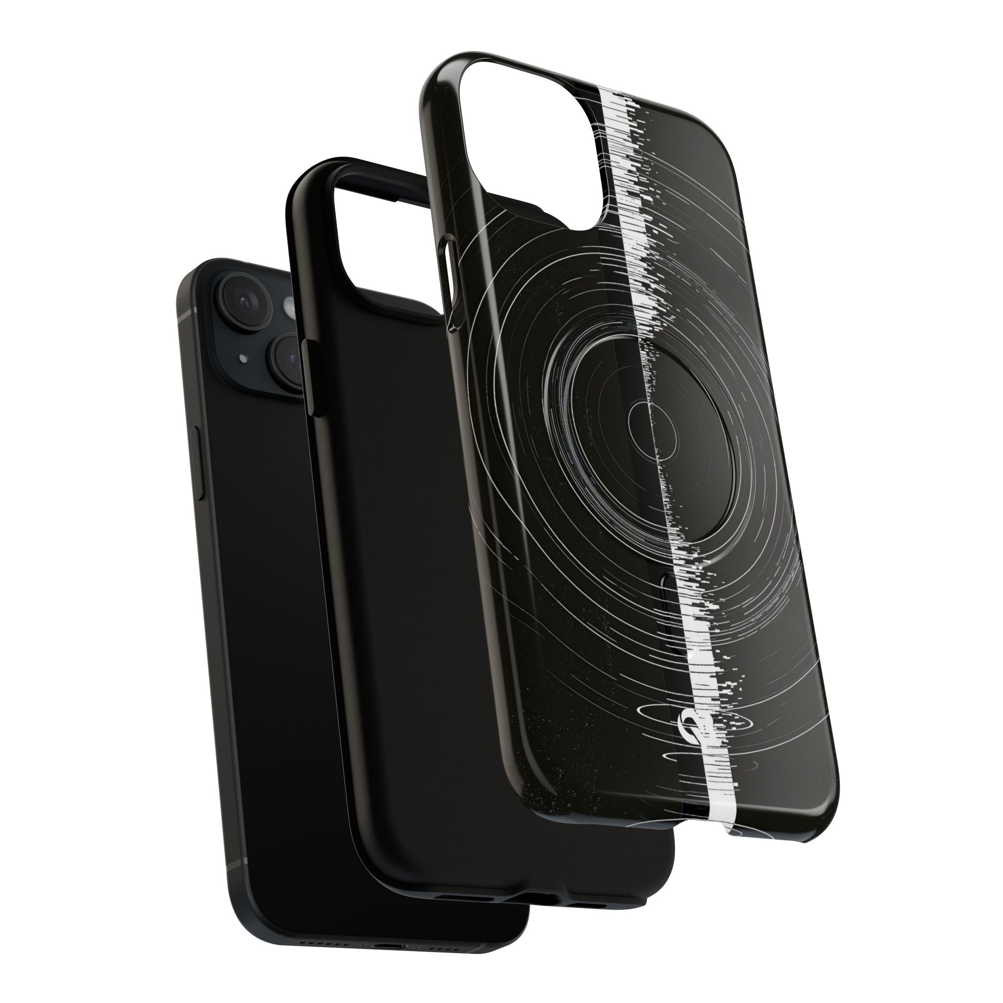 Black Tough 2.0 Magsafe Phone Case for iPhone - Obsidian Orbital Signal