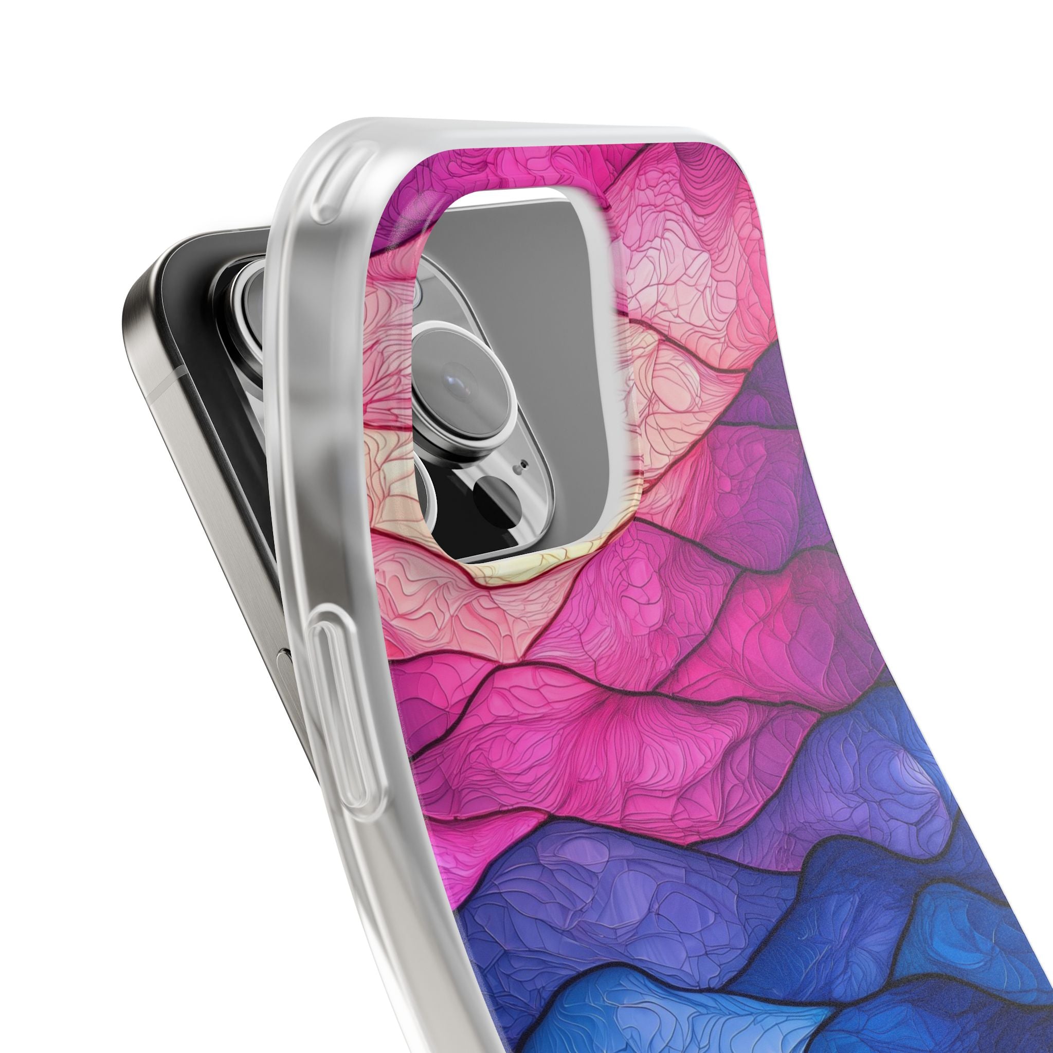 Electric Ridge Flow · Soft Phone Case for iPhone