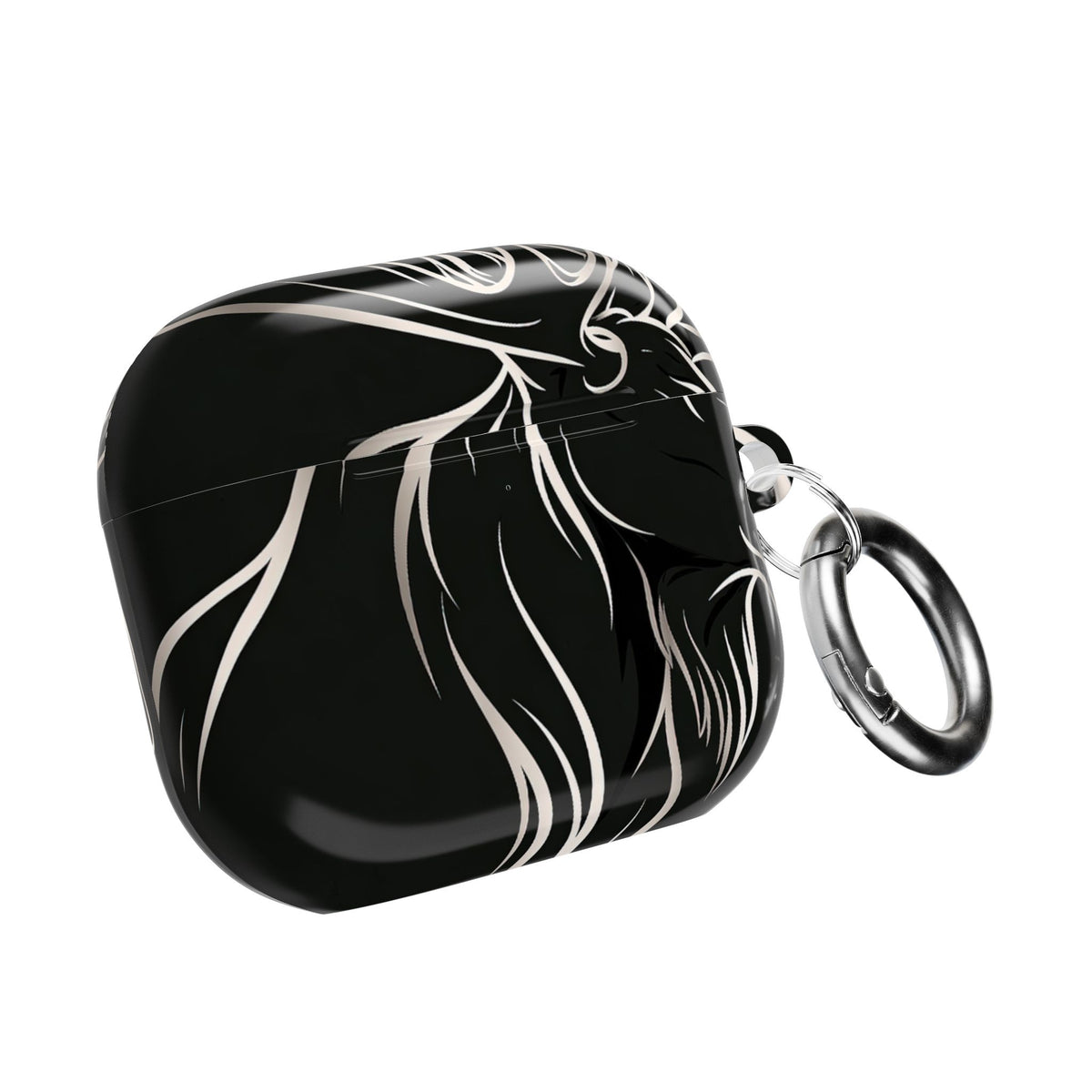 Nordic Moose Contour · Hard Case for AirPods & AirPods Pro · Black