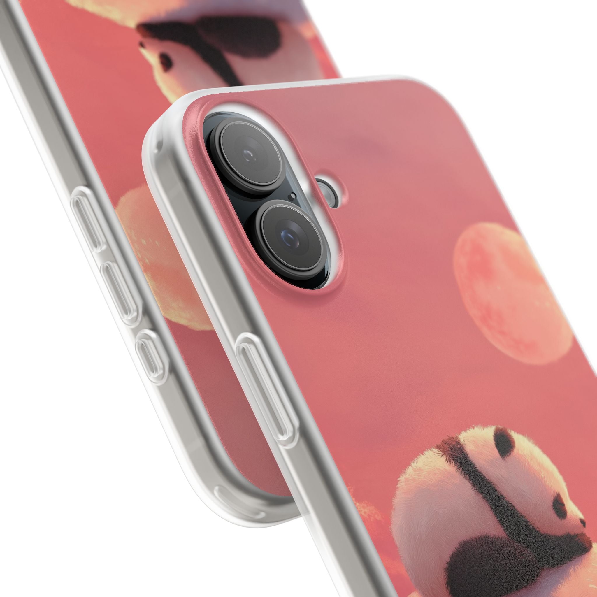 Rose Moon Panda · Soft Phone Case for iPhone