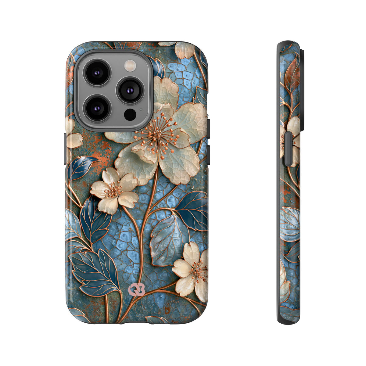 Gilded Blossom Reverie · Tough Phone Case for iPhone · Teal