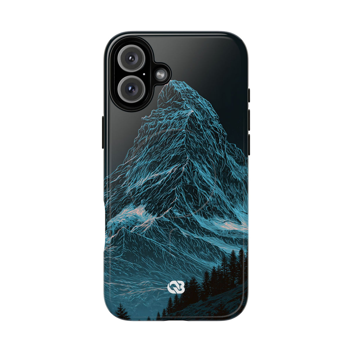 Glacial Alpine Peak · Tough 2.0 Magnetic Phone Case for iPhone · Blue