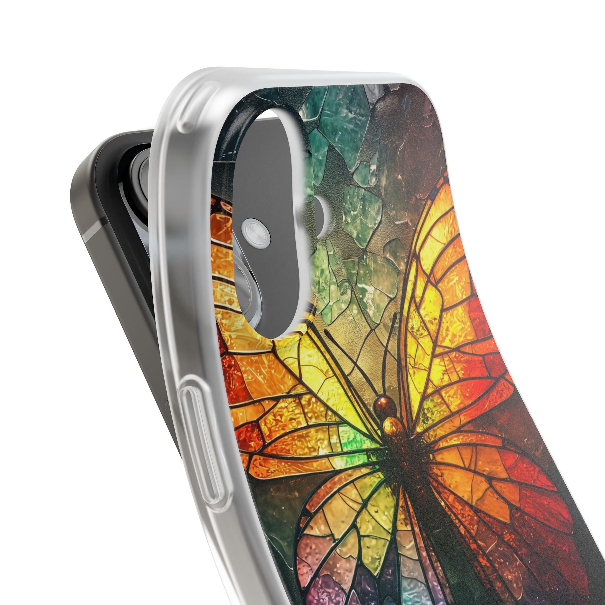 Shattered Prism Butterfly · Soft Phone Case for iPhone