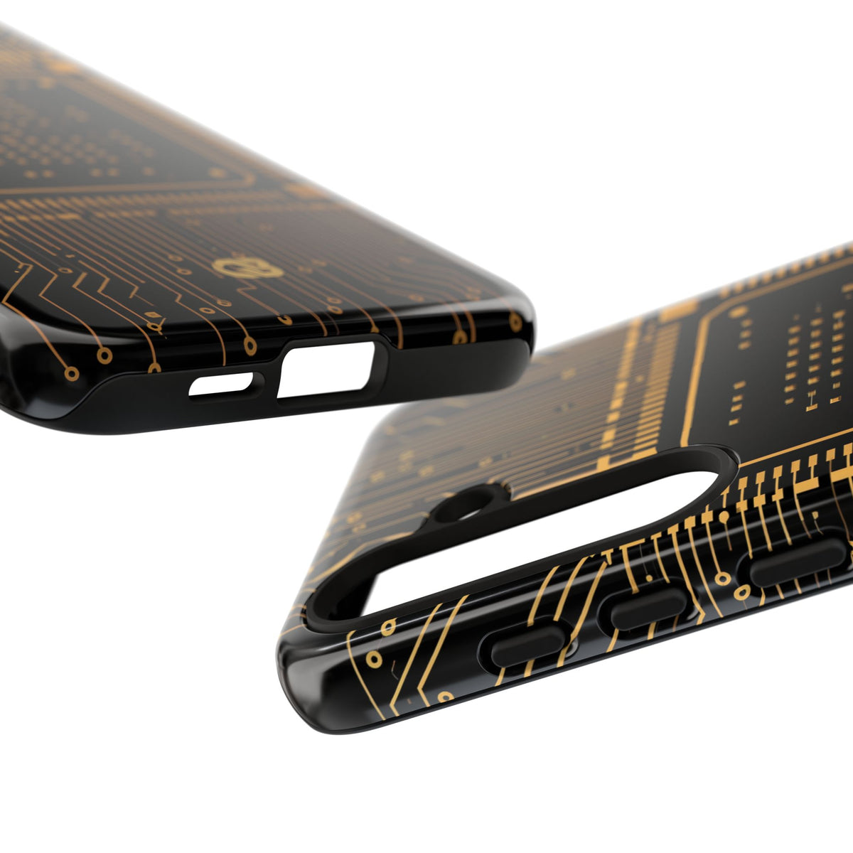 Gold Tough Phone Case for Samsung - Cyber Gold Processor