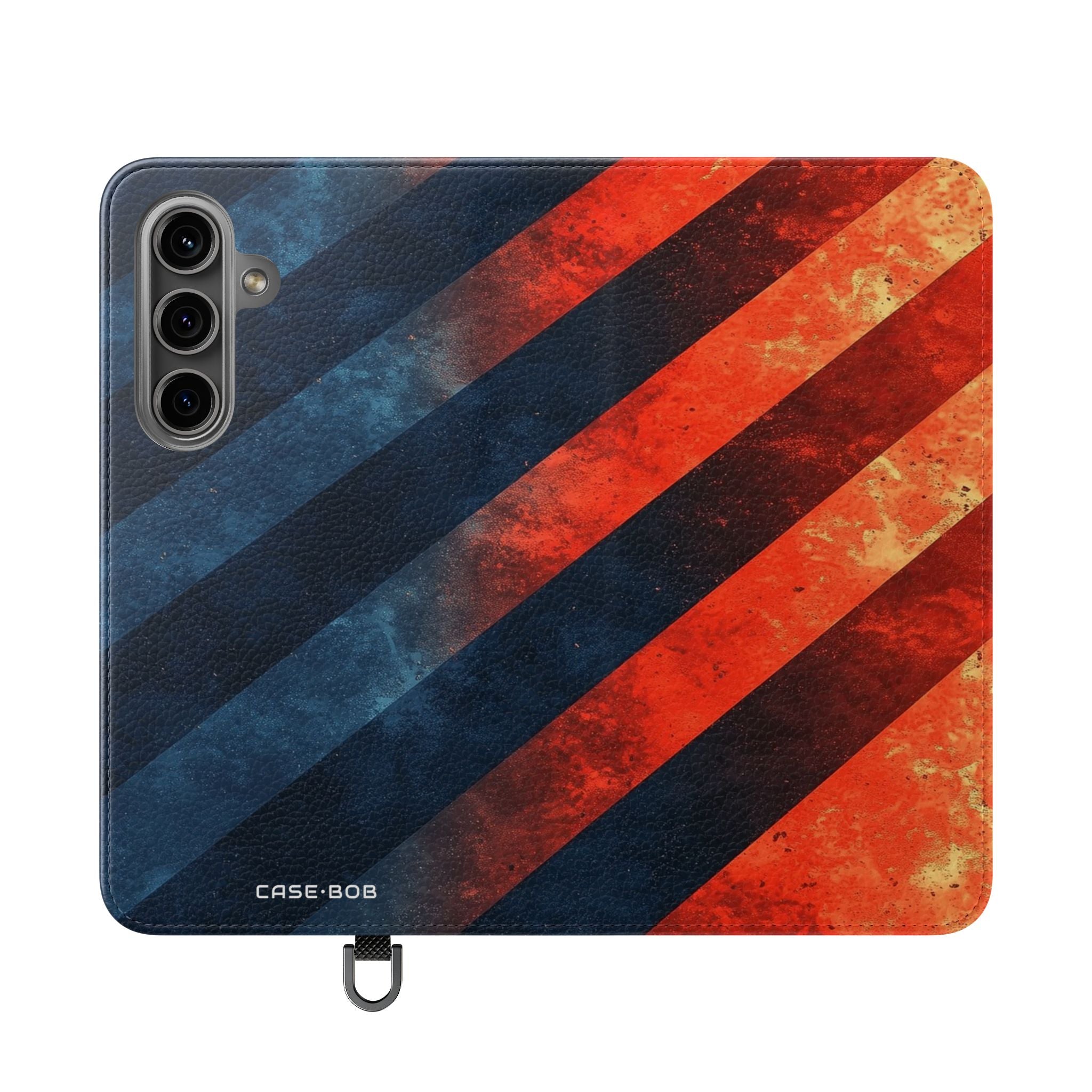 Diagonal Stripes Blaze - Samsung S24 Case - Wallet