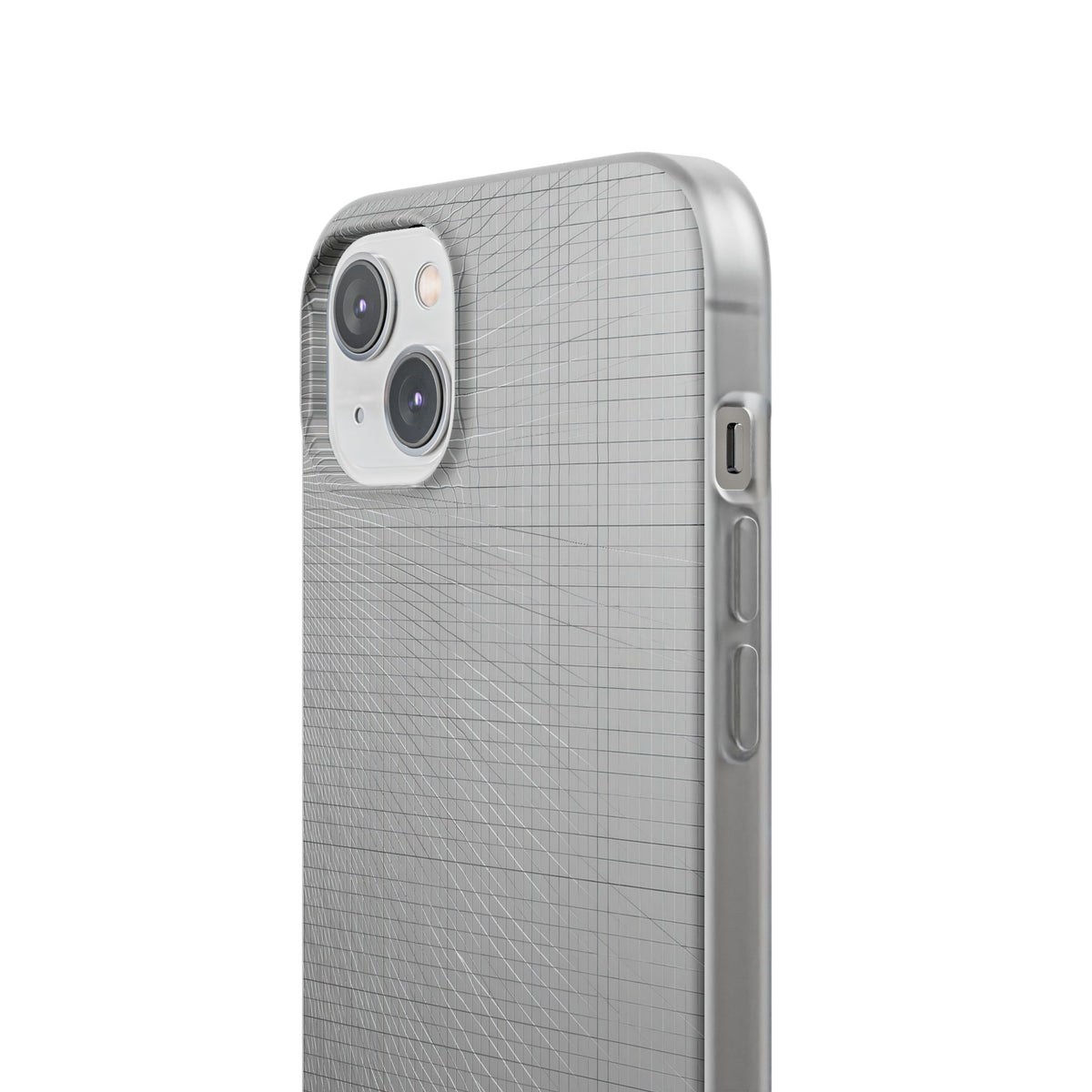 Grey Lite Phone Case for iPhone - Chrome Mesh Warp