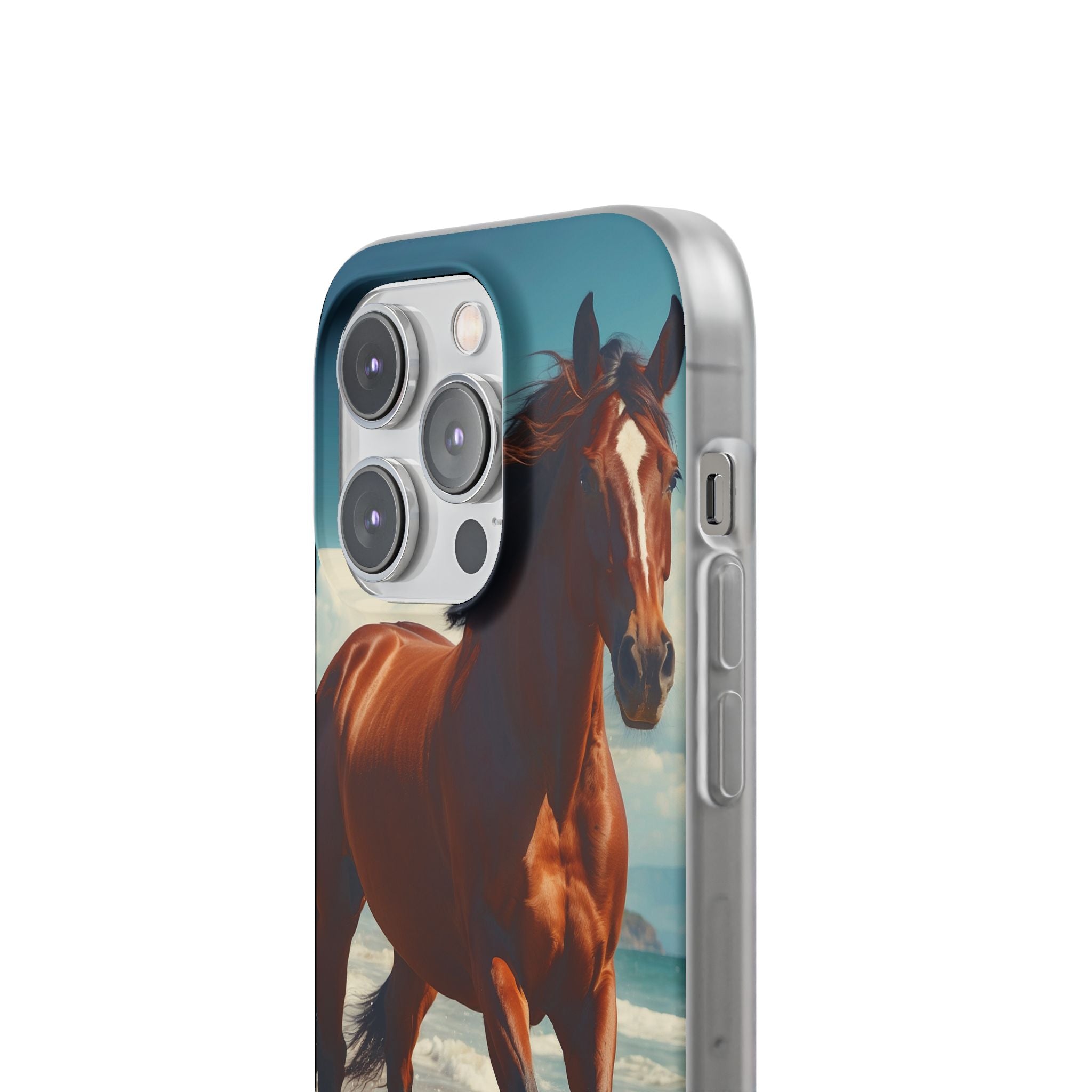 Blazing Horse iPhone 14 Pro Cover - Blød