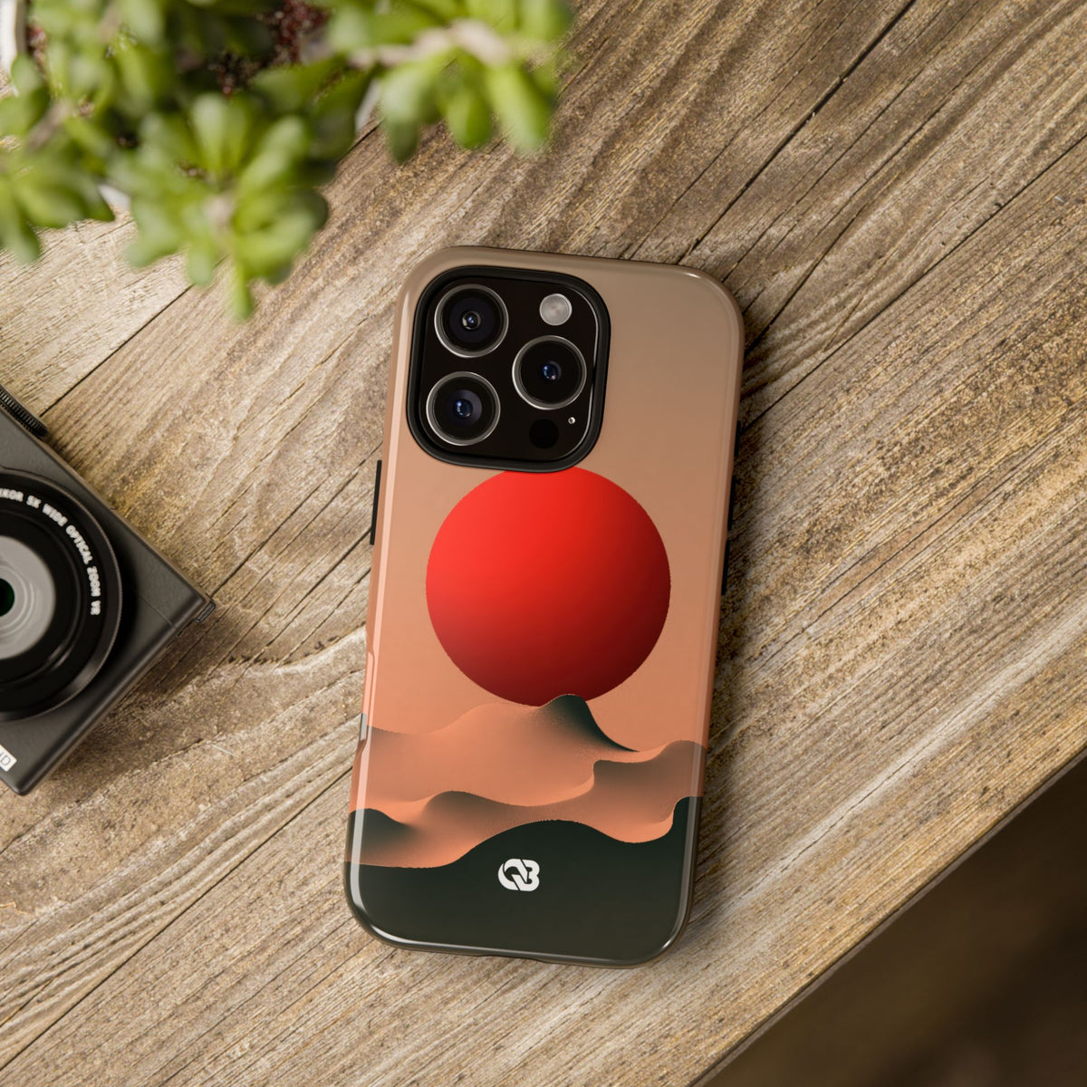 Crimson Sol Ridge · Tough Phone Case for iPhone · Red