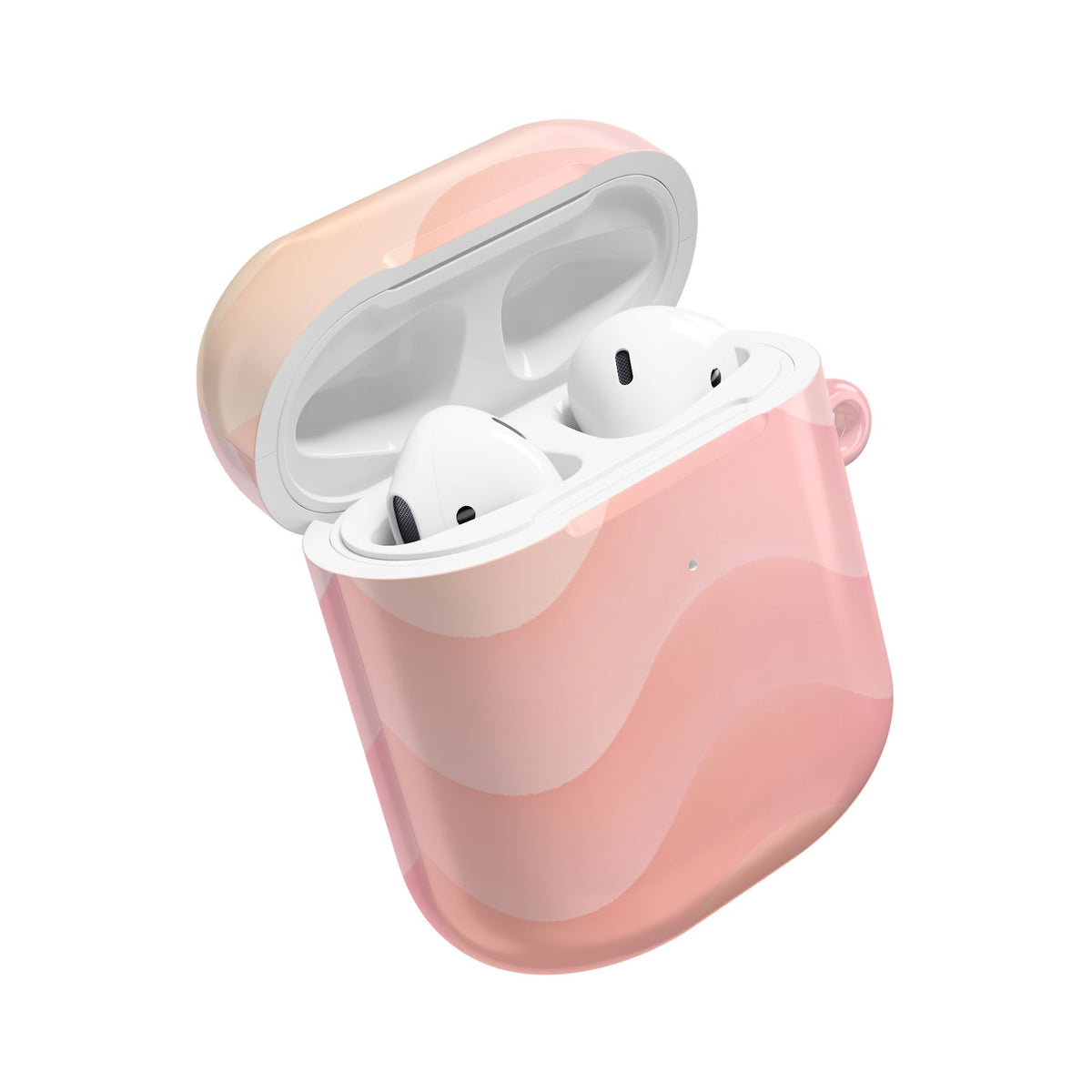 Blush Horizon Waves · Hard Case for AirPods & AirPods Pro · Pink