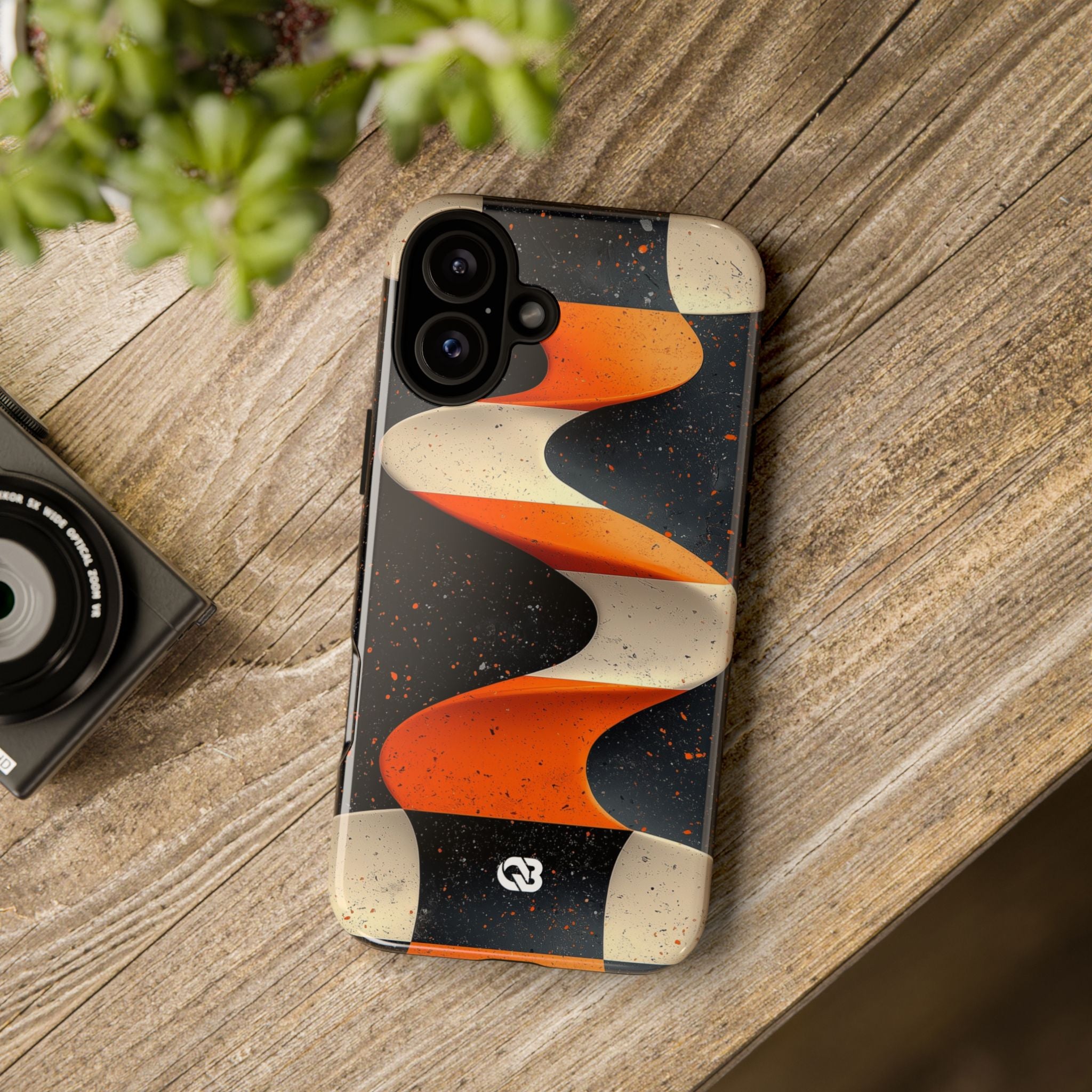 Orange Grit Twist · Tough Phone Case for iPhone