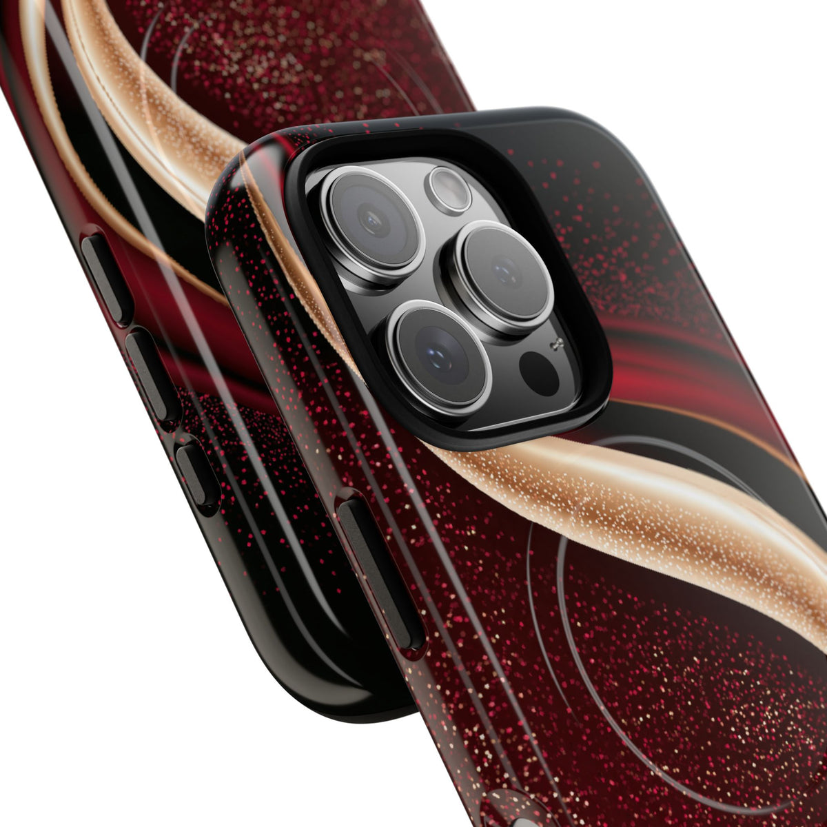 Gilded Crimson Flow · Tough 2.0 Magnetic Phone Case for iPhone · Red