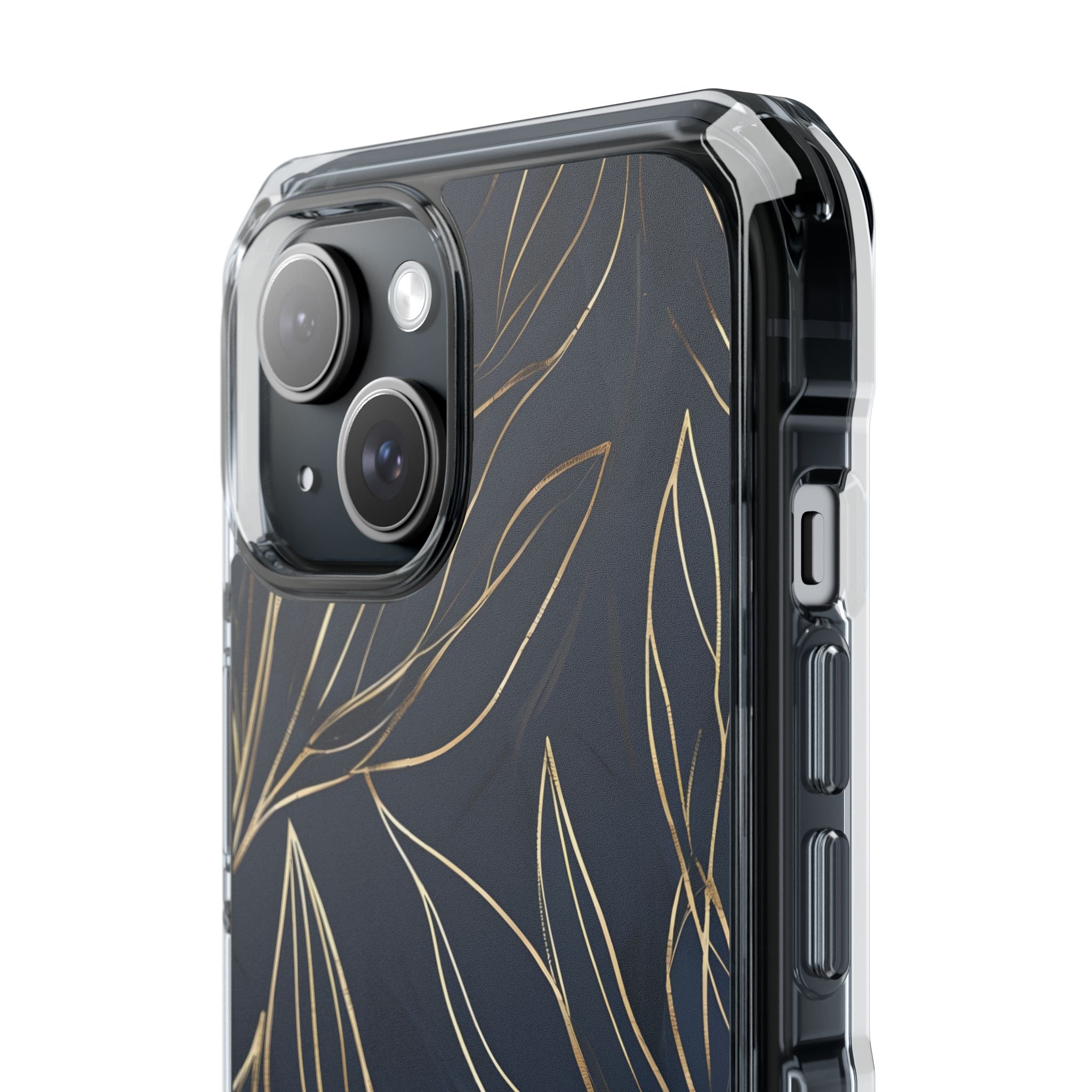 Gilded Navy Foliage · Impact Custodia per iPhone · Magsafe