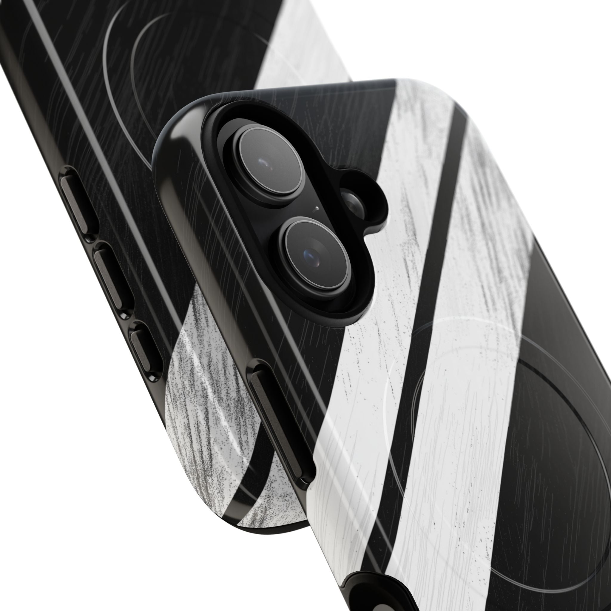 Distressed Stripe Motion iPhone 17 Case - Tough+ - CASE•BOB