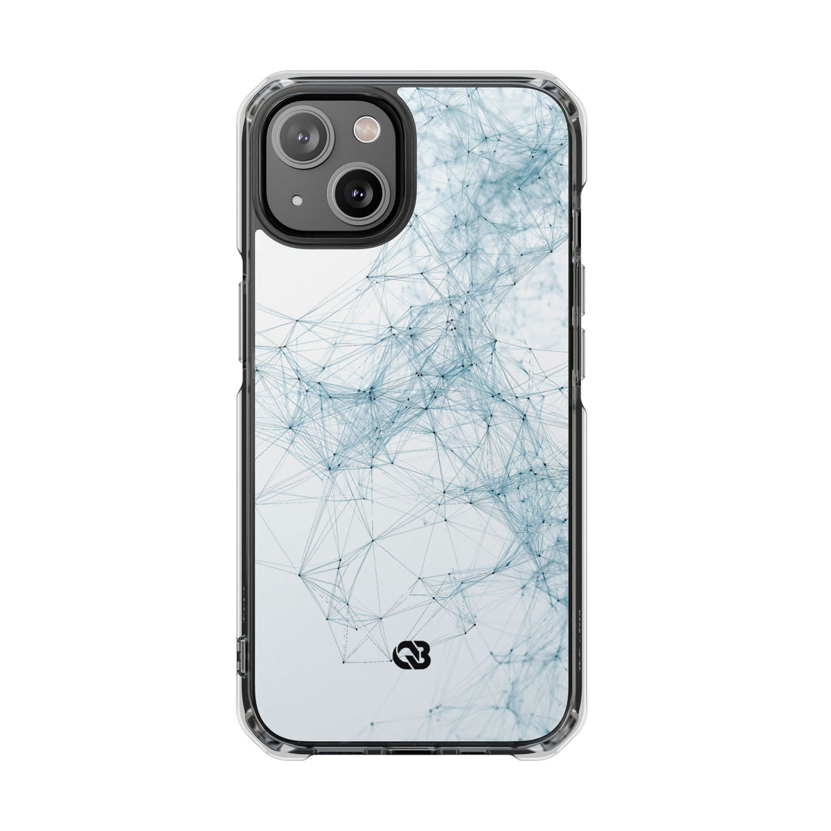 Blue Impact MagSafe Phone Case for iPhone - Glacial Neural Web