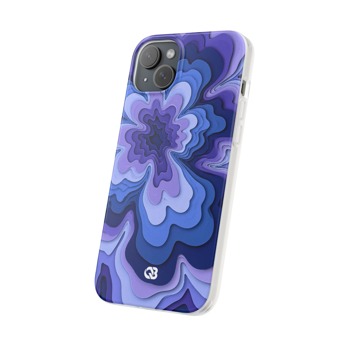 Periwinkle Strata Bloom · Lite Phone Case for iPhone · Purple