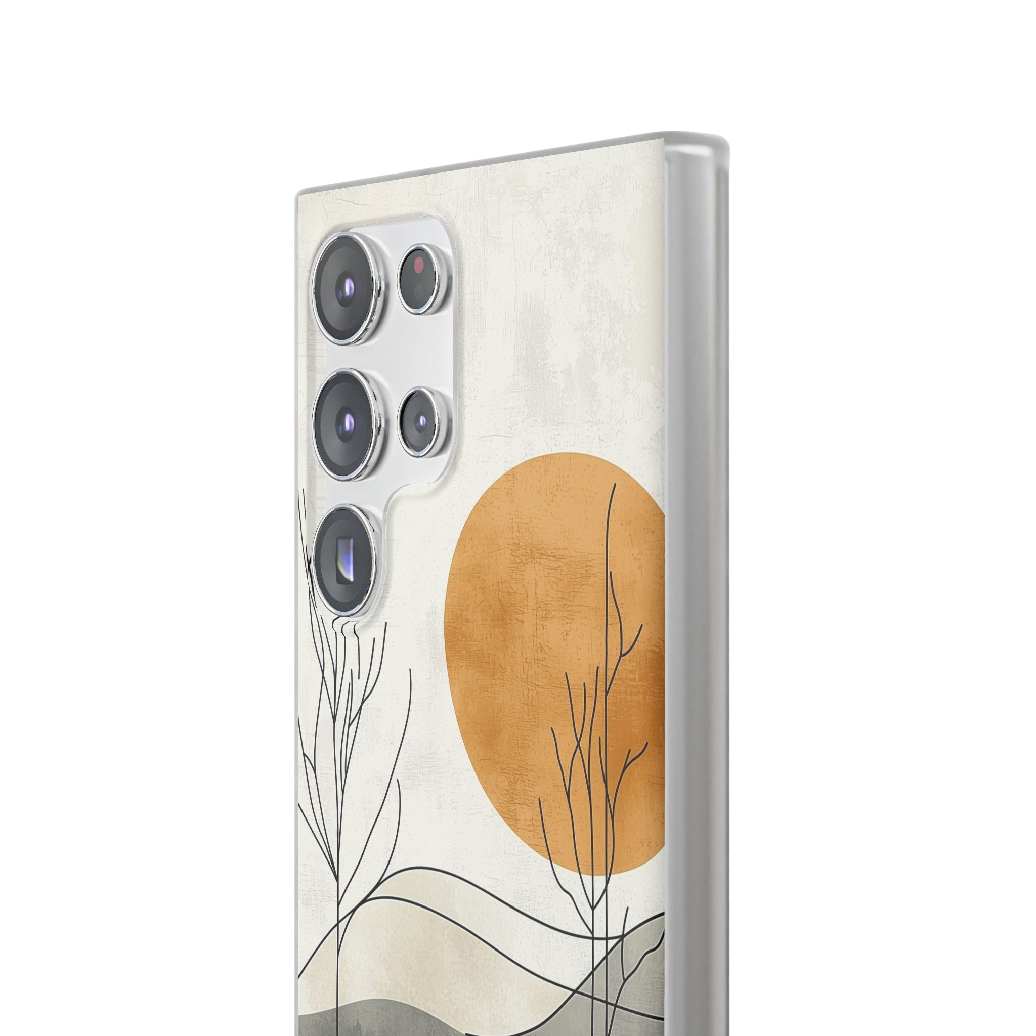 Burnt Horizon Lines · Soft Phone Case for Samsung