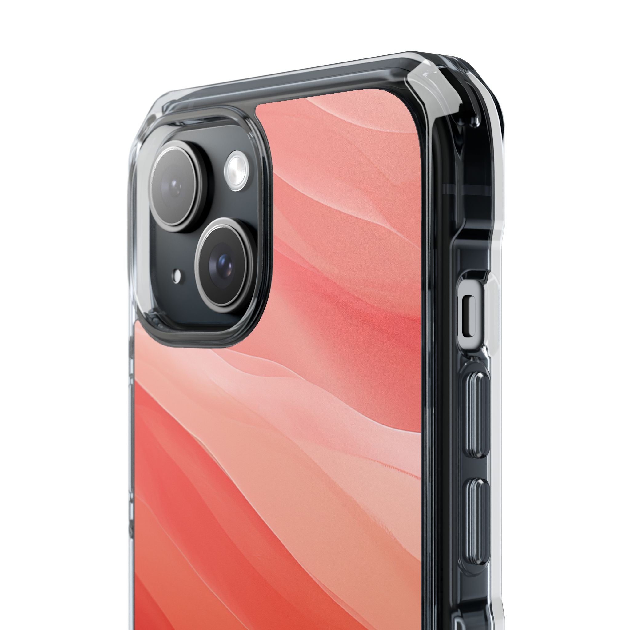 Flowing Bands Pink iPhone 15 Case - Impact