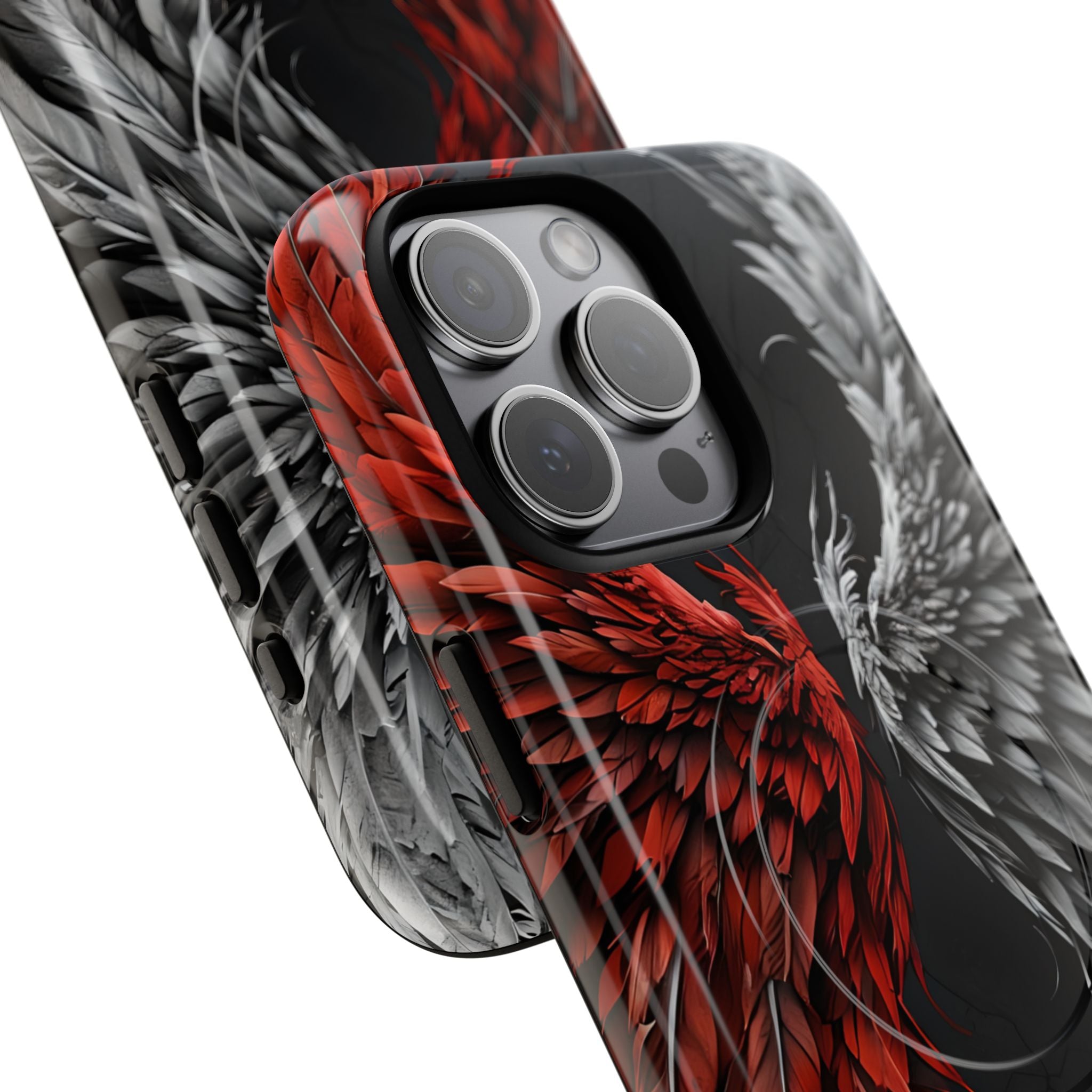 Split Crimson Wing · Tough+ Magsafe