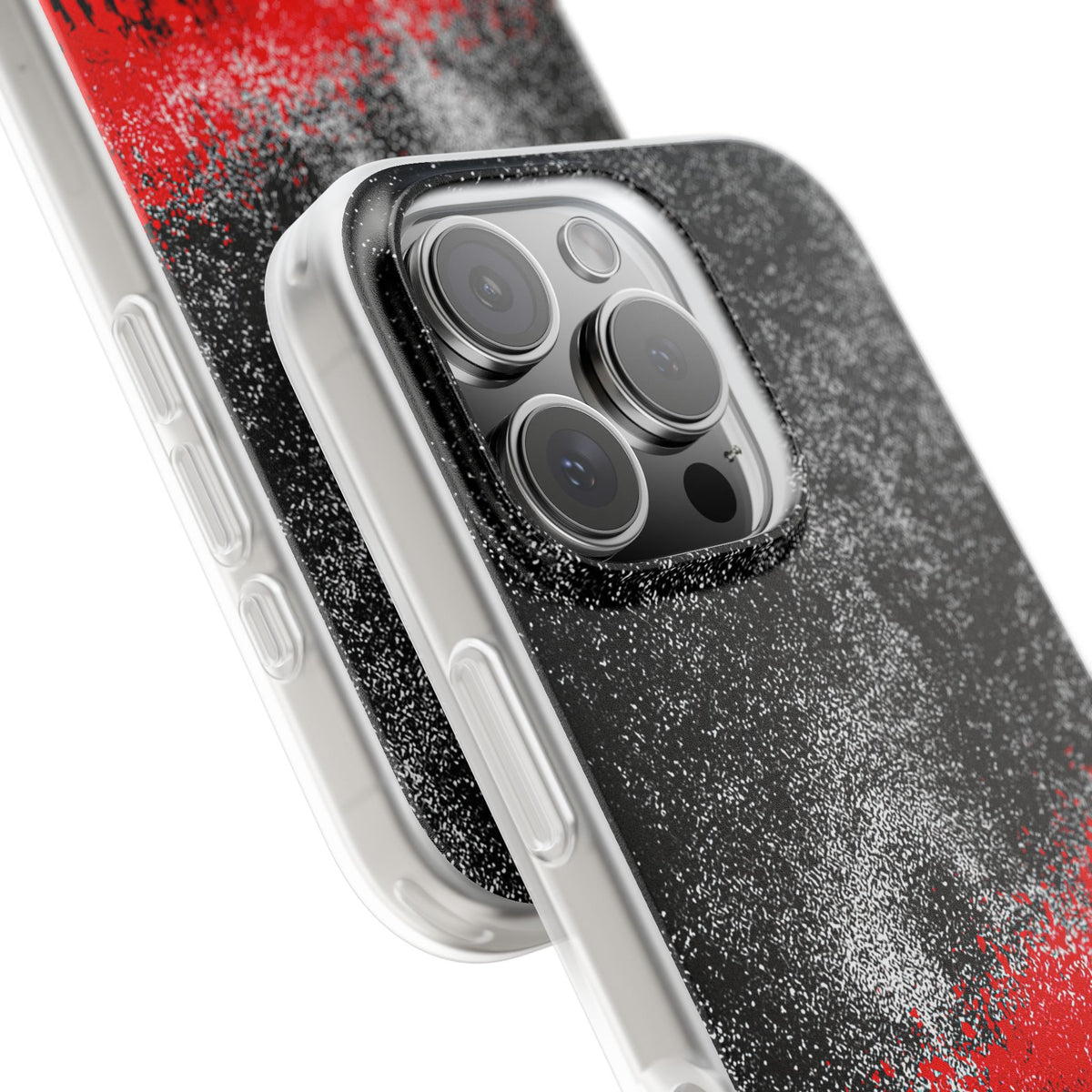 Crimson Noir Drip · Lite Phone Case for iPhone · Black