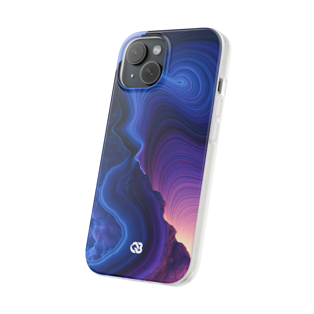 Radiant Strata · Lite Phone Case for iPhone · Blue