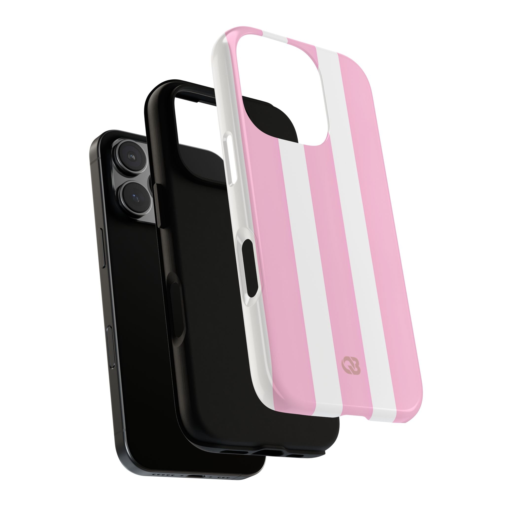 Soft Pink Stripe · Tough Coque de téléphone pour iPhone