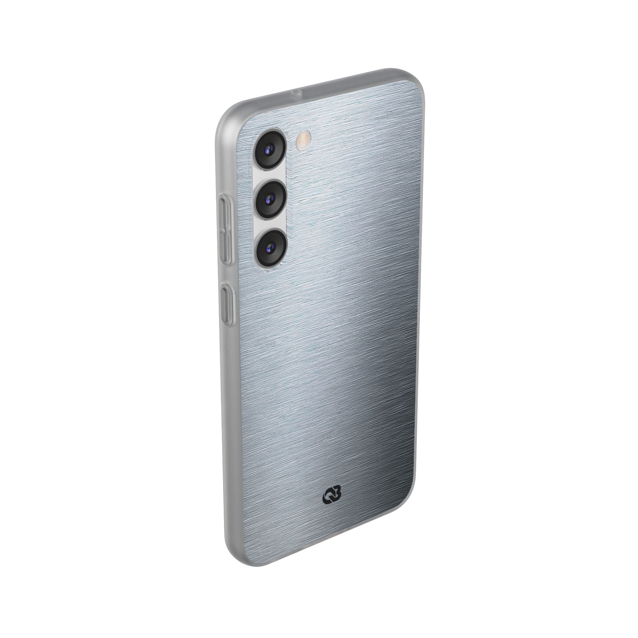 Silver Lite Phone Case for Samsung - Satin Chrome Grain