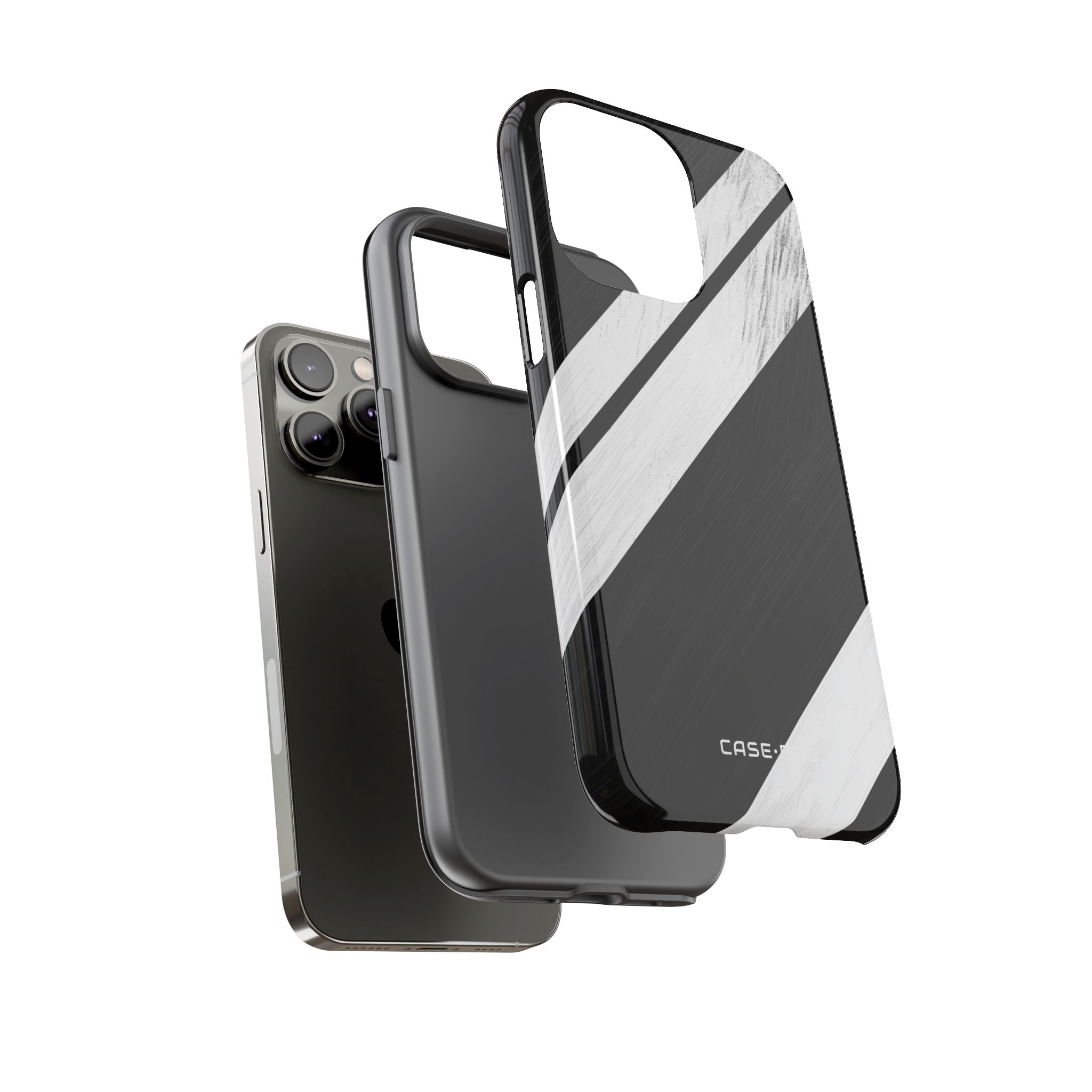 Distressed Streifen Bewegung iPhone 14 Pro Max Case - Tough