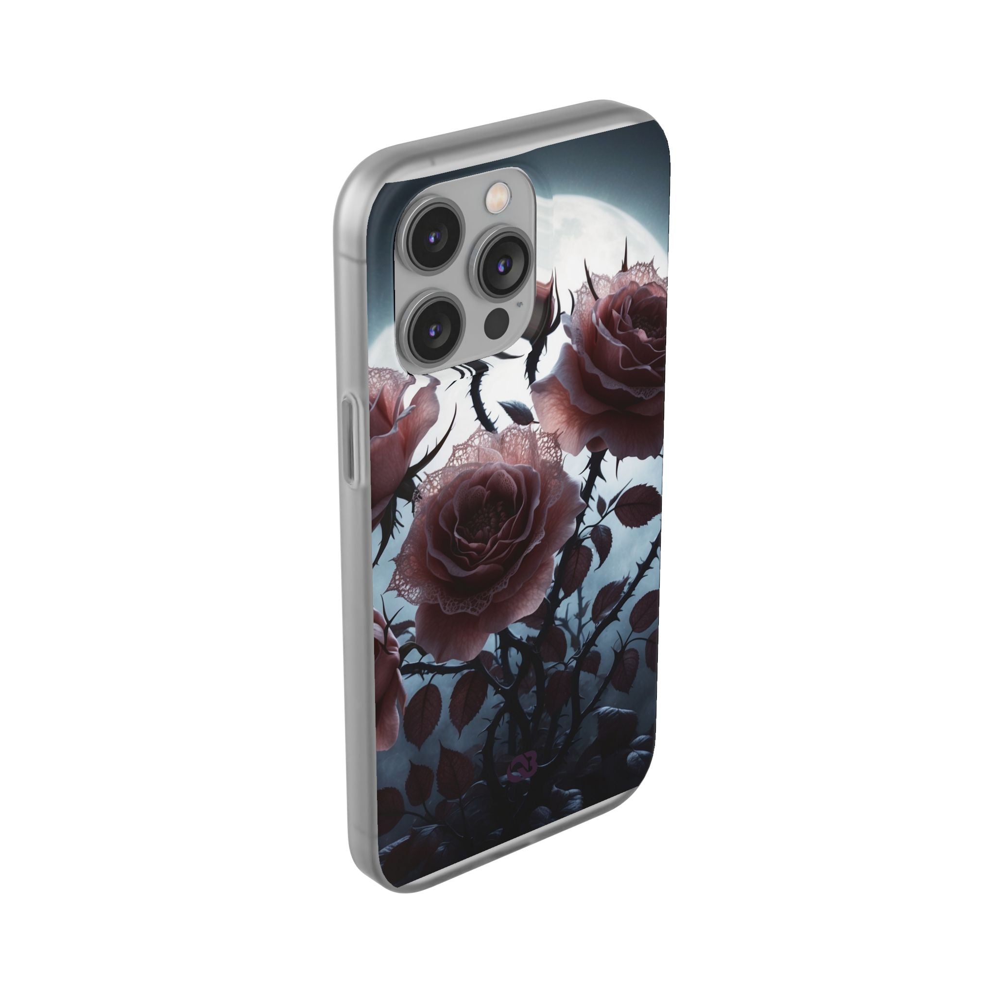 Lunar Lace Petals · Soft Coque de téléphone pour iPhone