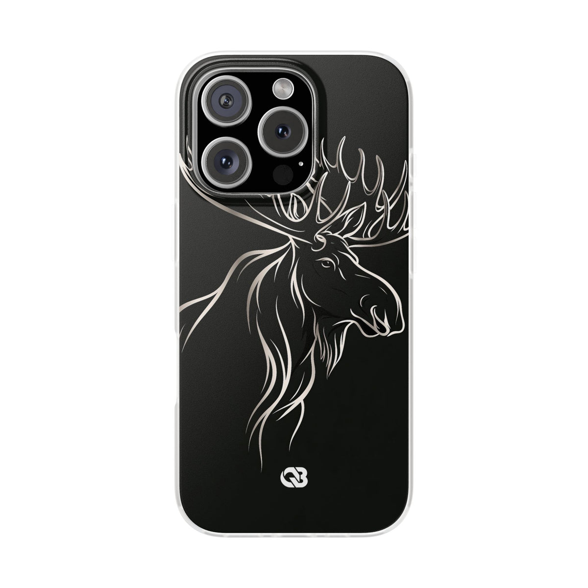 Nordic Moose Contour · Lite Phone Case for iPhone · Black