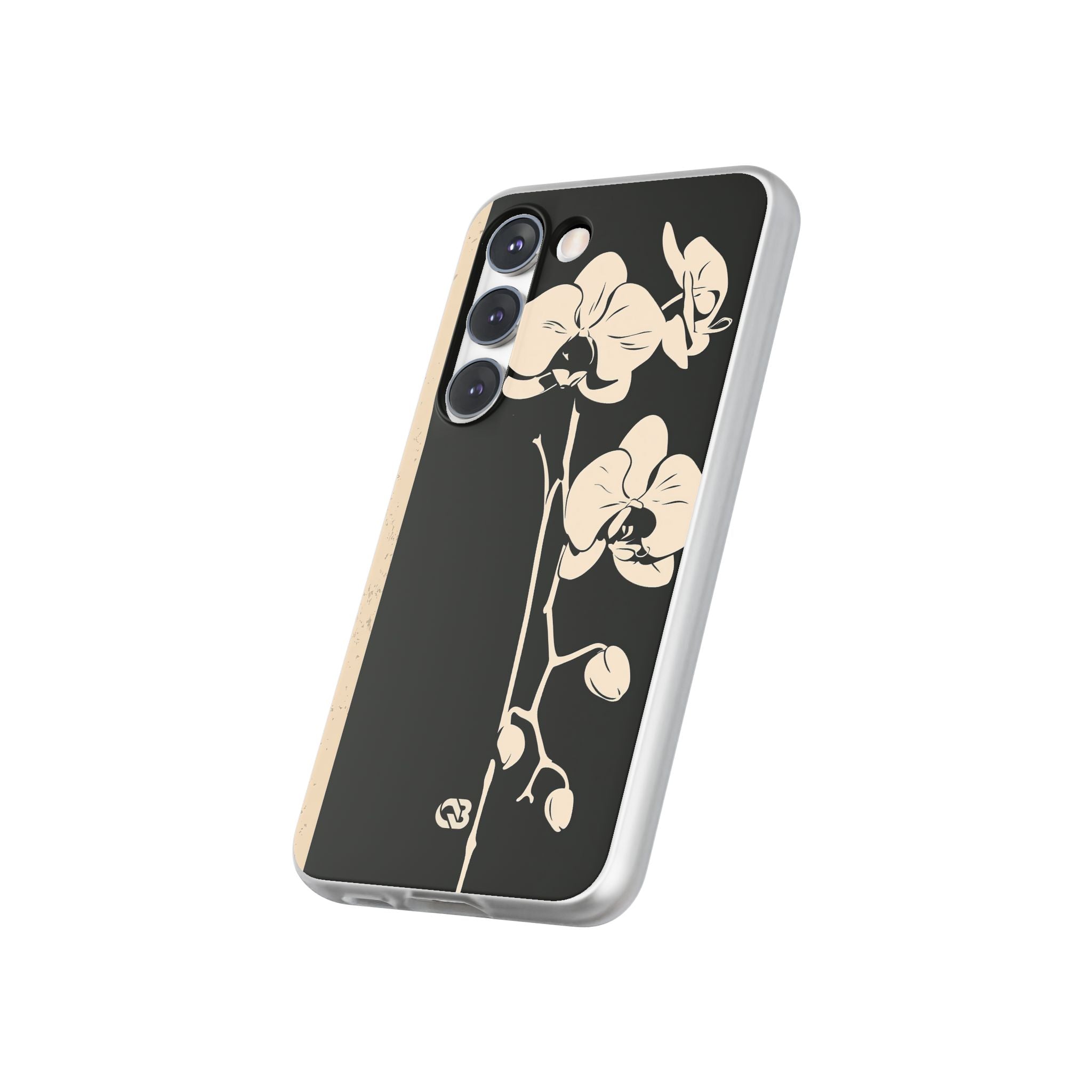 Black Lite Phone Case for Samsung - Obsidian Bone Orchid