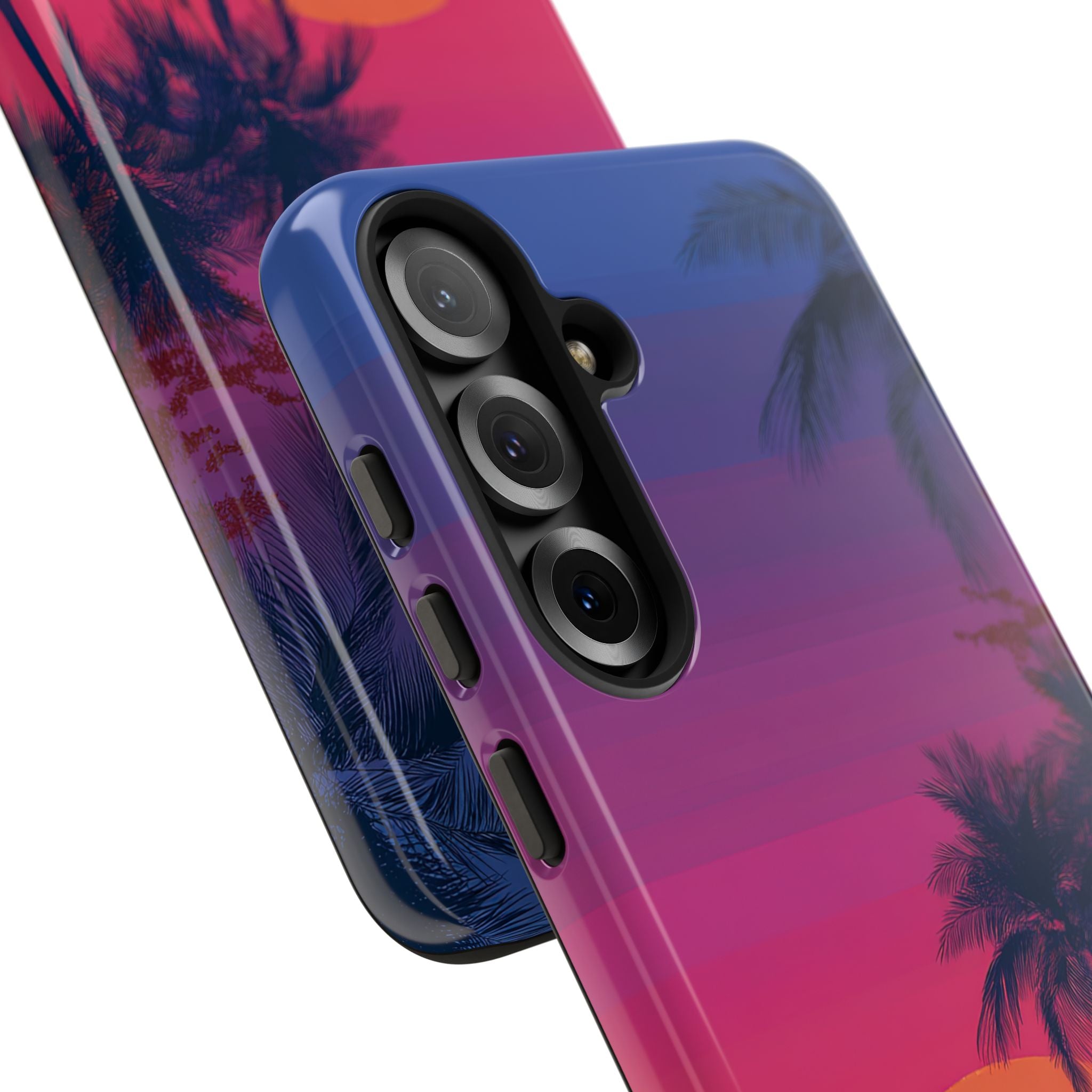 Neon Horizon Palms · Tough Phone Case for Samsung