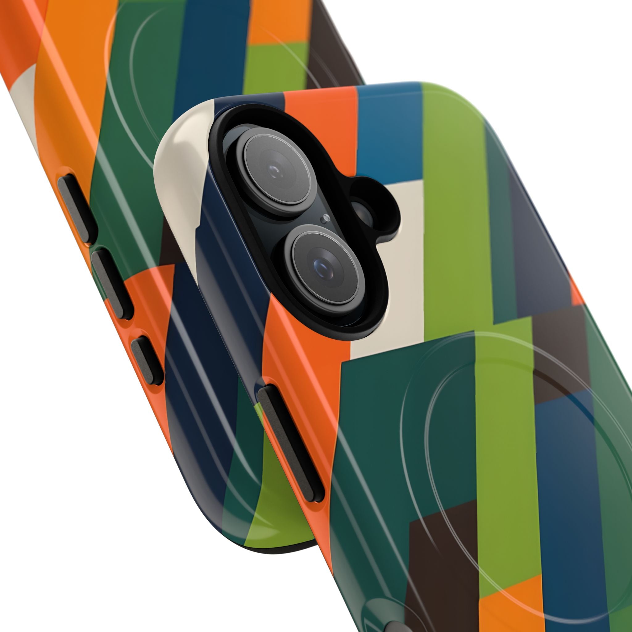 Angled Retro Mosaic · Tough+ Phone Case for iPhone · Magsafe
