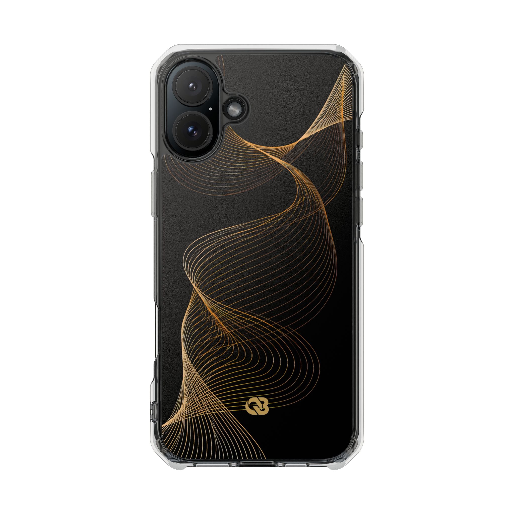Gold Impact MagSafe Phone Case for iPhone - Burnished Bronze Helix