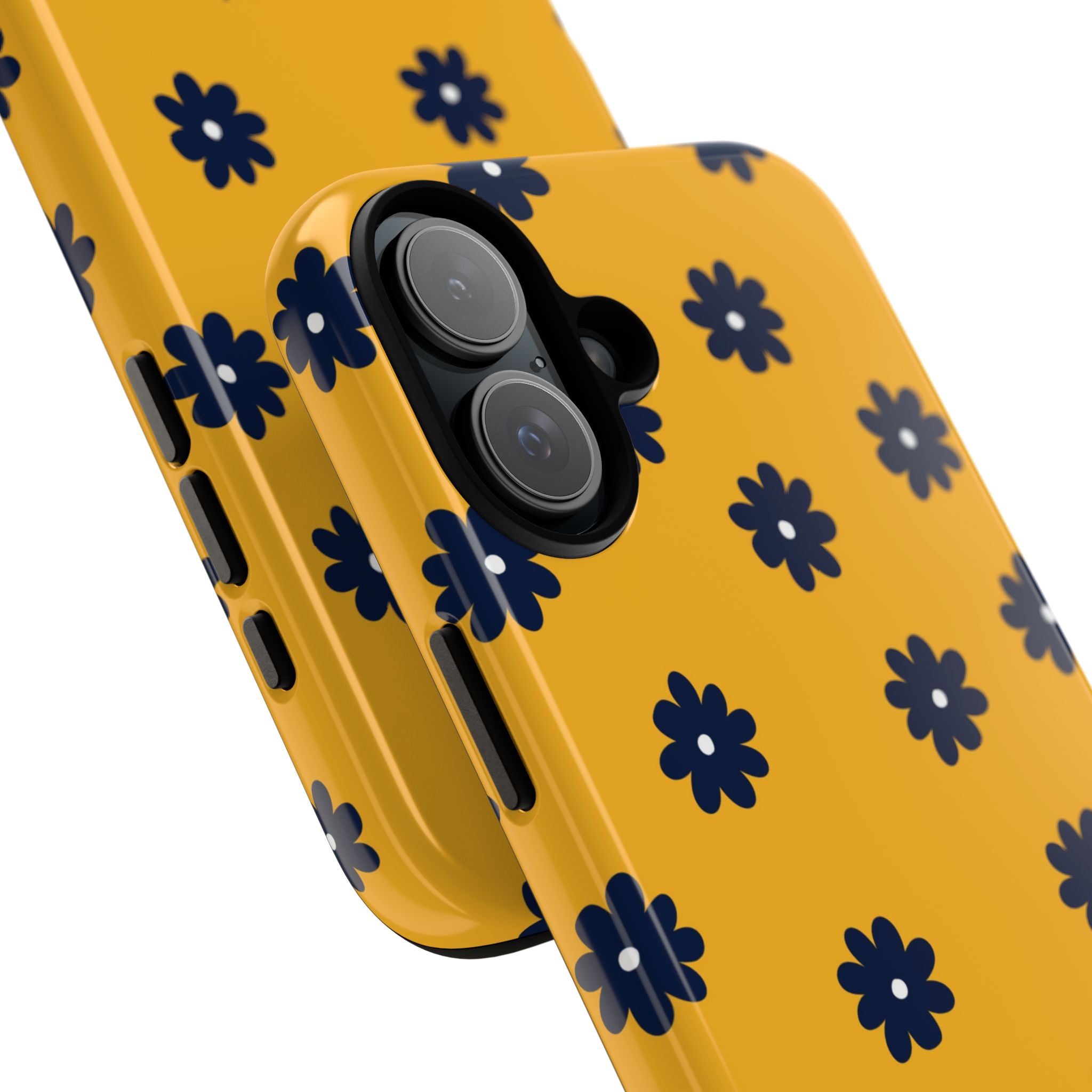 Navy Daisy Mustard · Tough Phone Case for iPhone