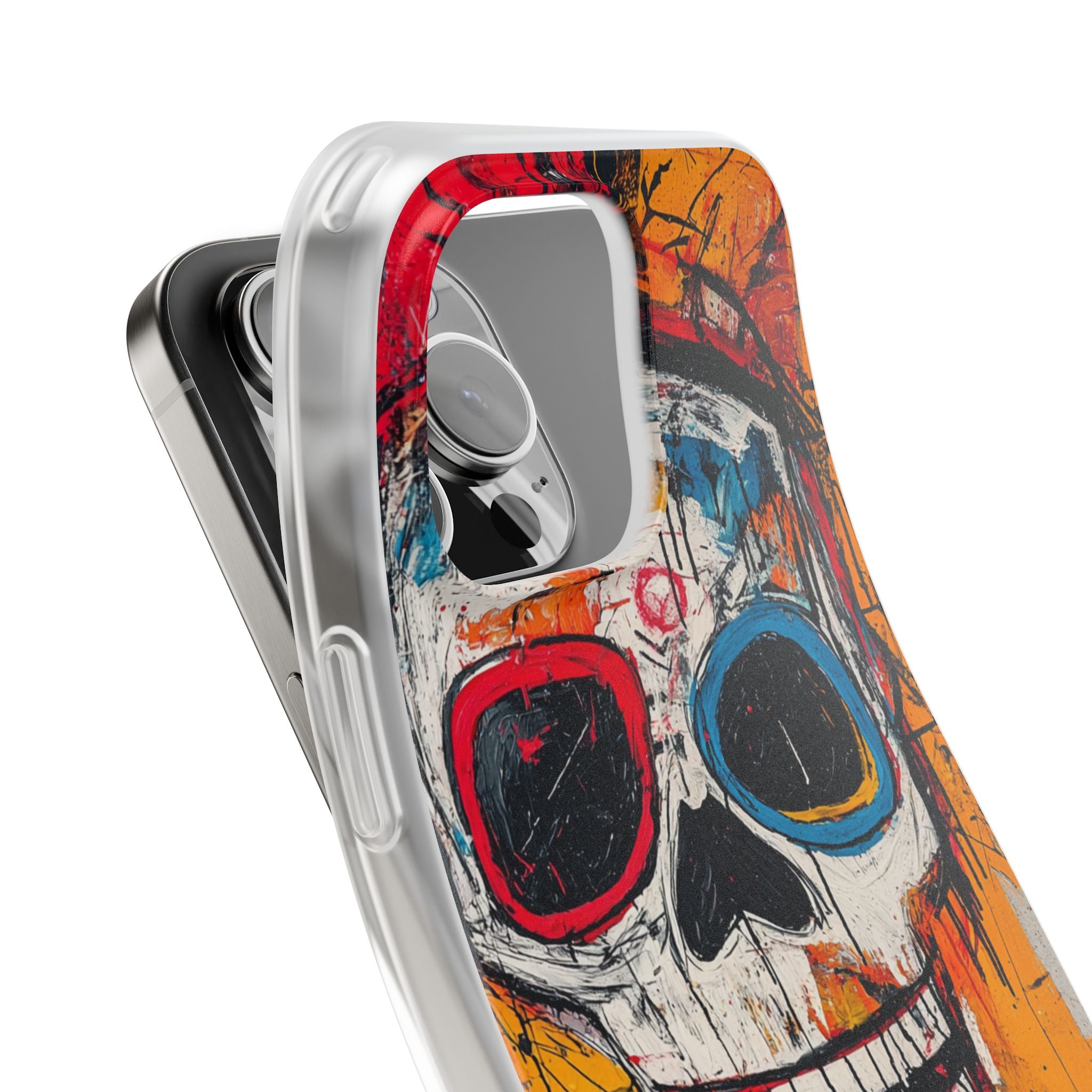 Vivid Graffiti Skull · Soft Custodia per iPhone