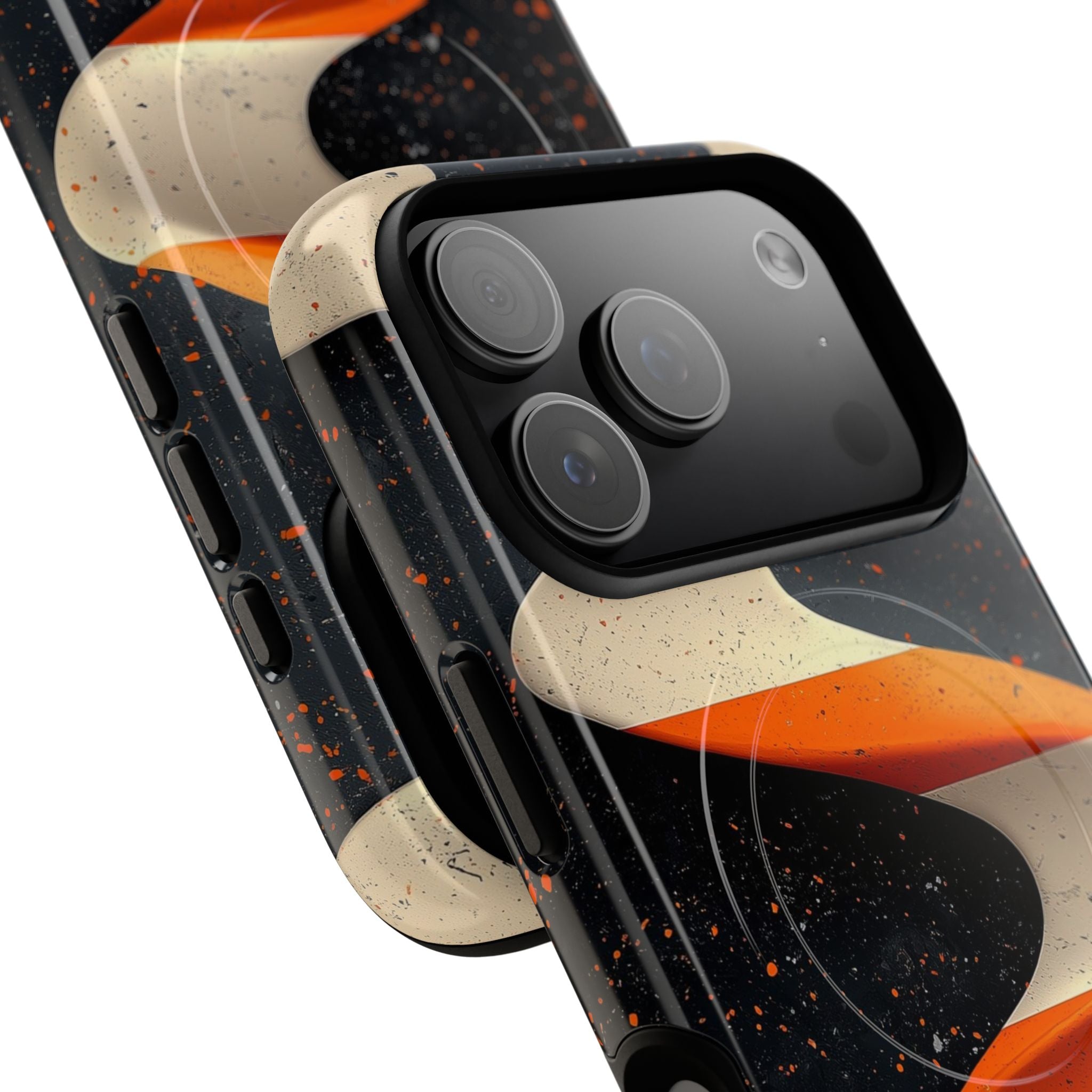 Orange Grit Twist · Tough+ Phone Case for iPhone · Magsafe